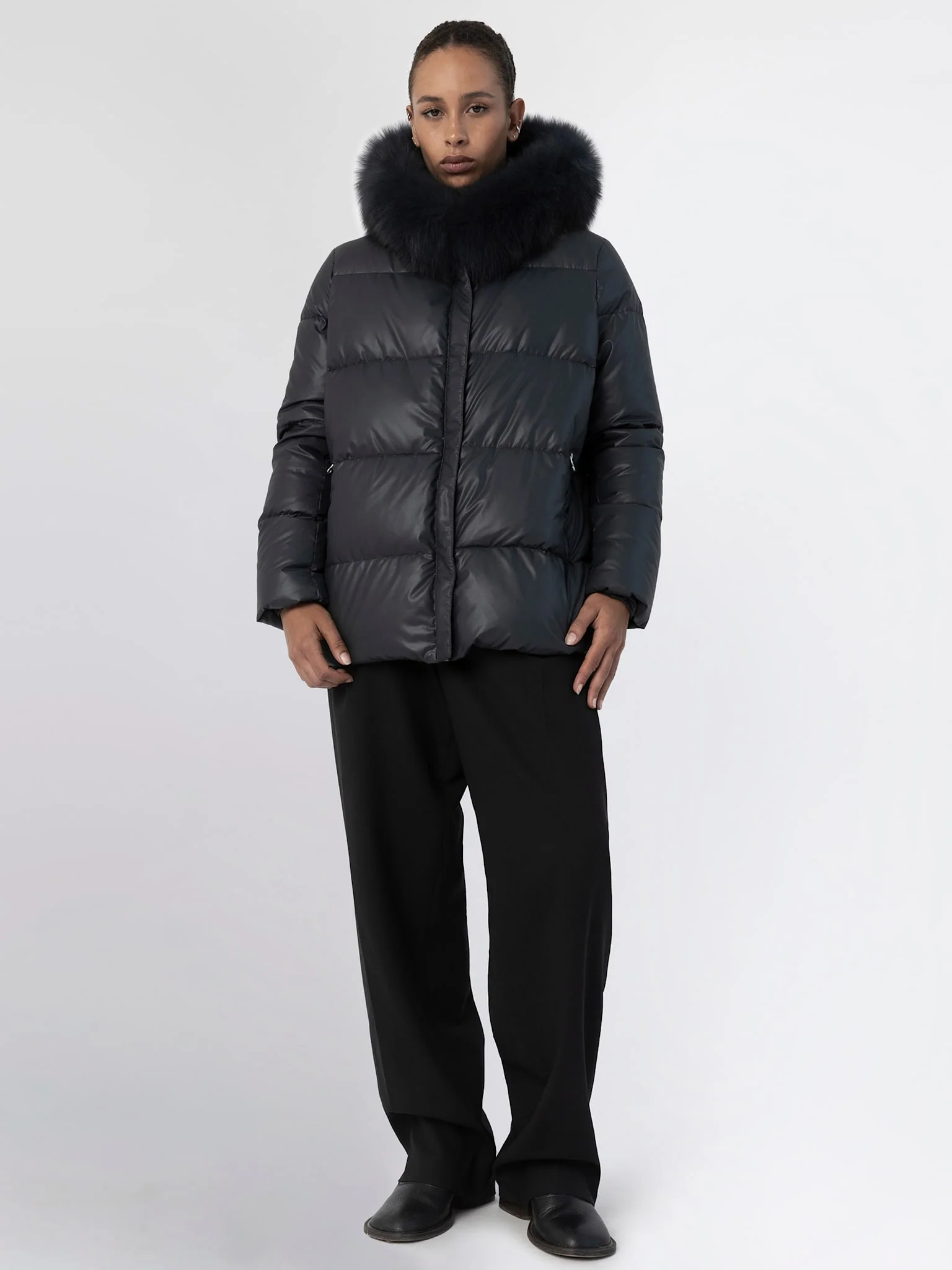 ALVA PUFFER JACKET - NAVY - Image 3