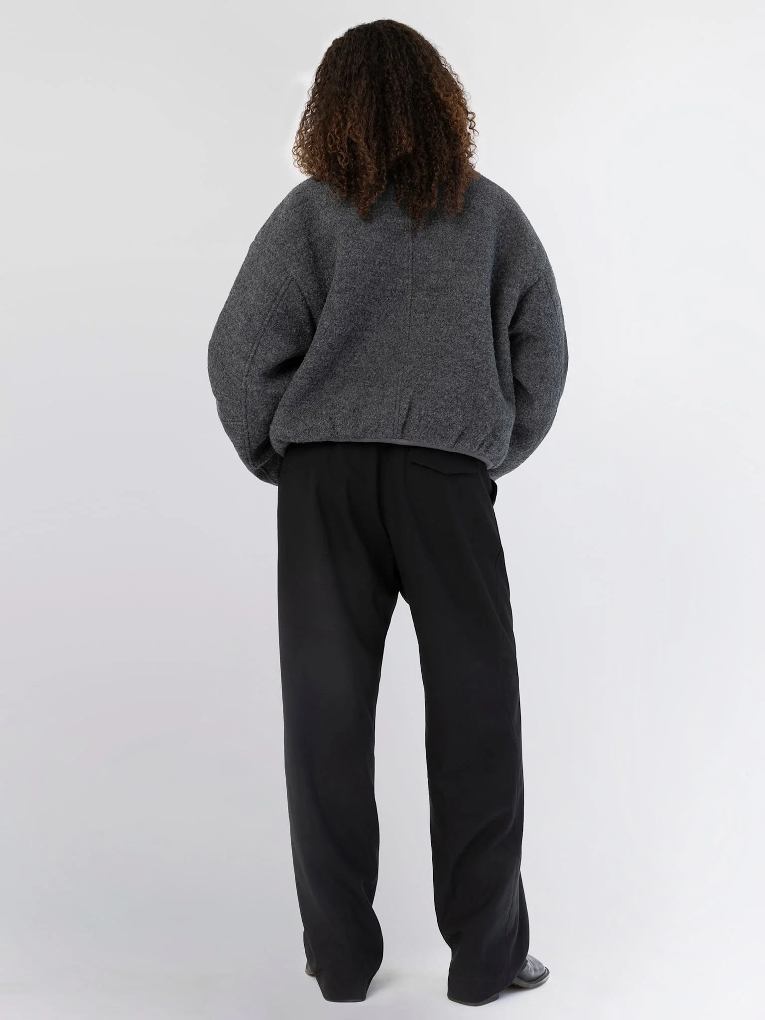 AVERY BOMBER JACKET - GREY/BROWN - Image 7