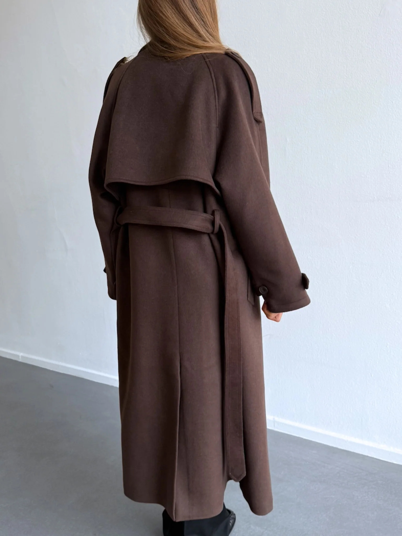 BEA WOOL COAT - BROWN - Image 4