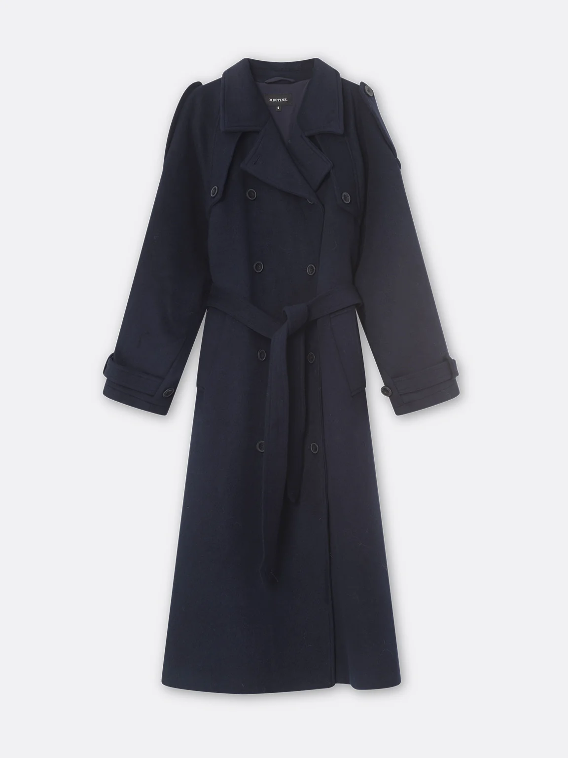 BEA WOOL COAT - NAVY - Image 6
