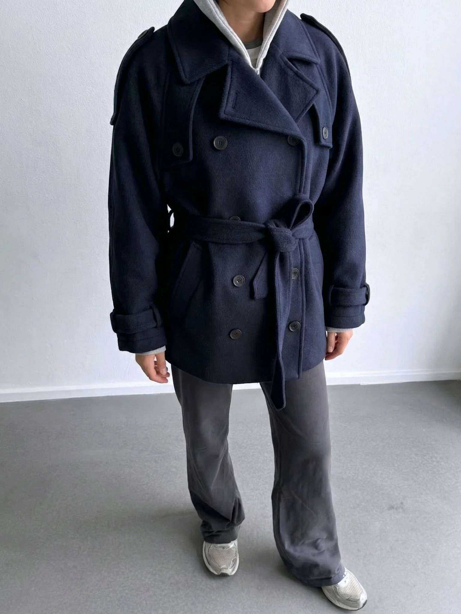 BEA WOOL JACKET - NAVY - Image 3