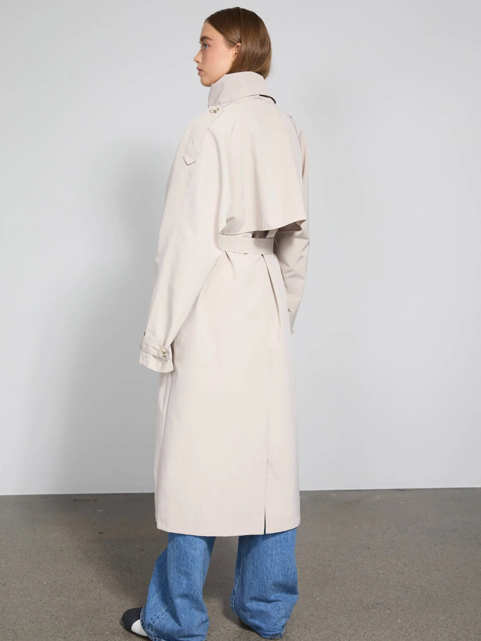BELLO NYLON COAT - BEIGE - Image 4