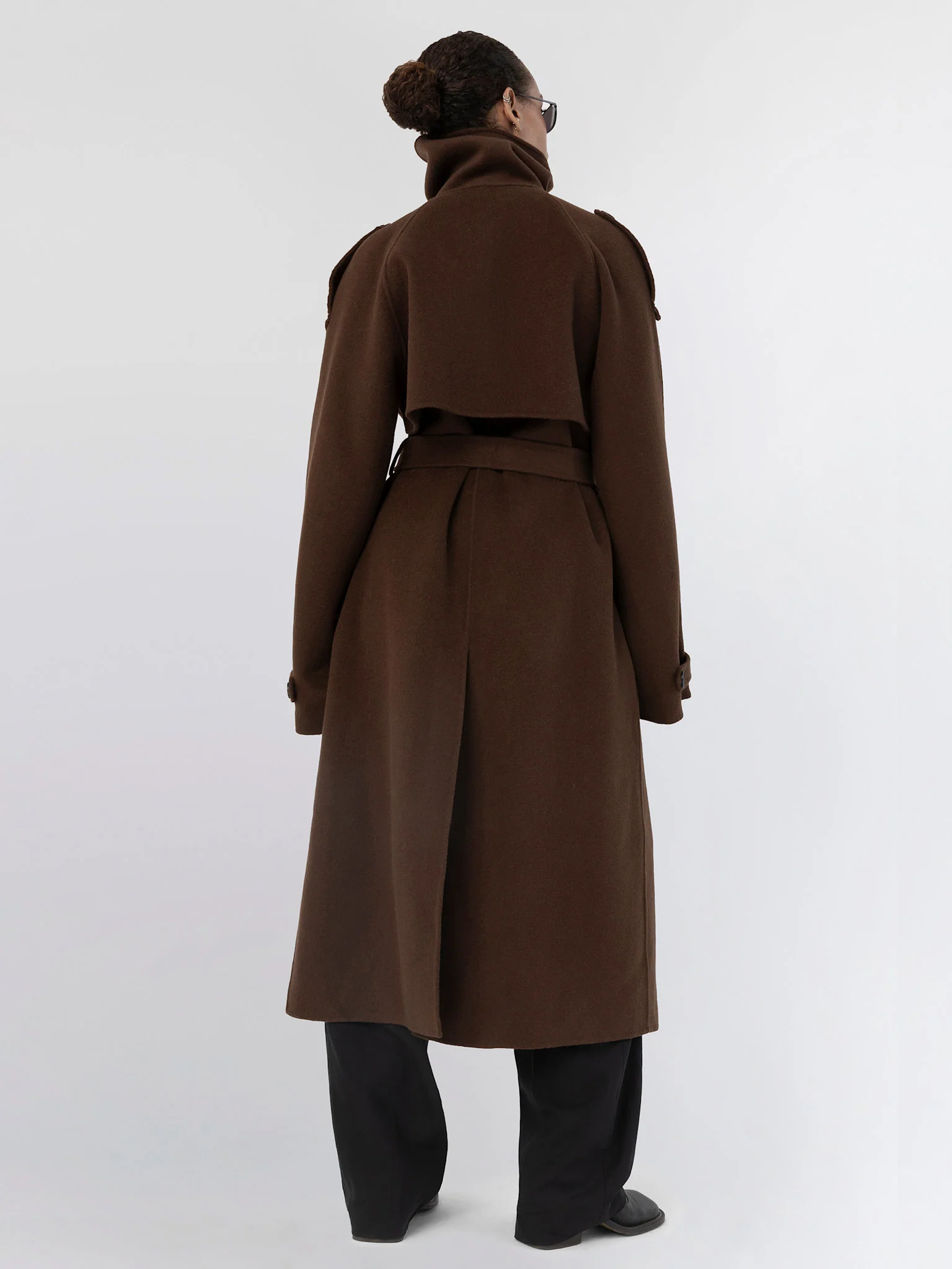 BELLO WOOL COAT - BROWN - Image 5