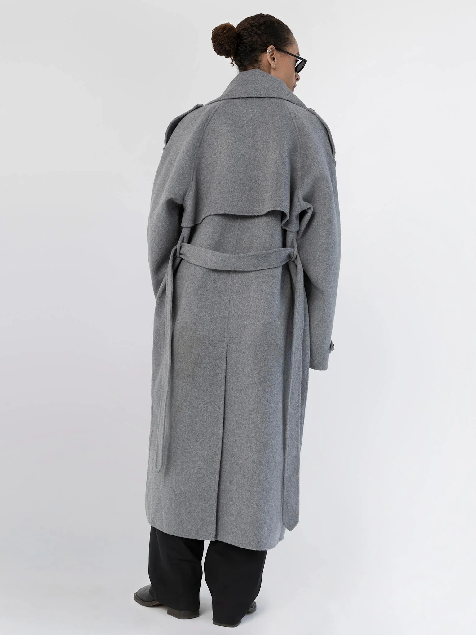 BELLO WOOL COAT - GREY - Image 4