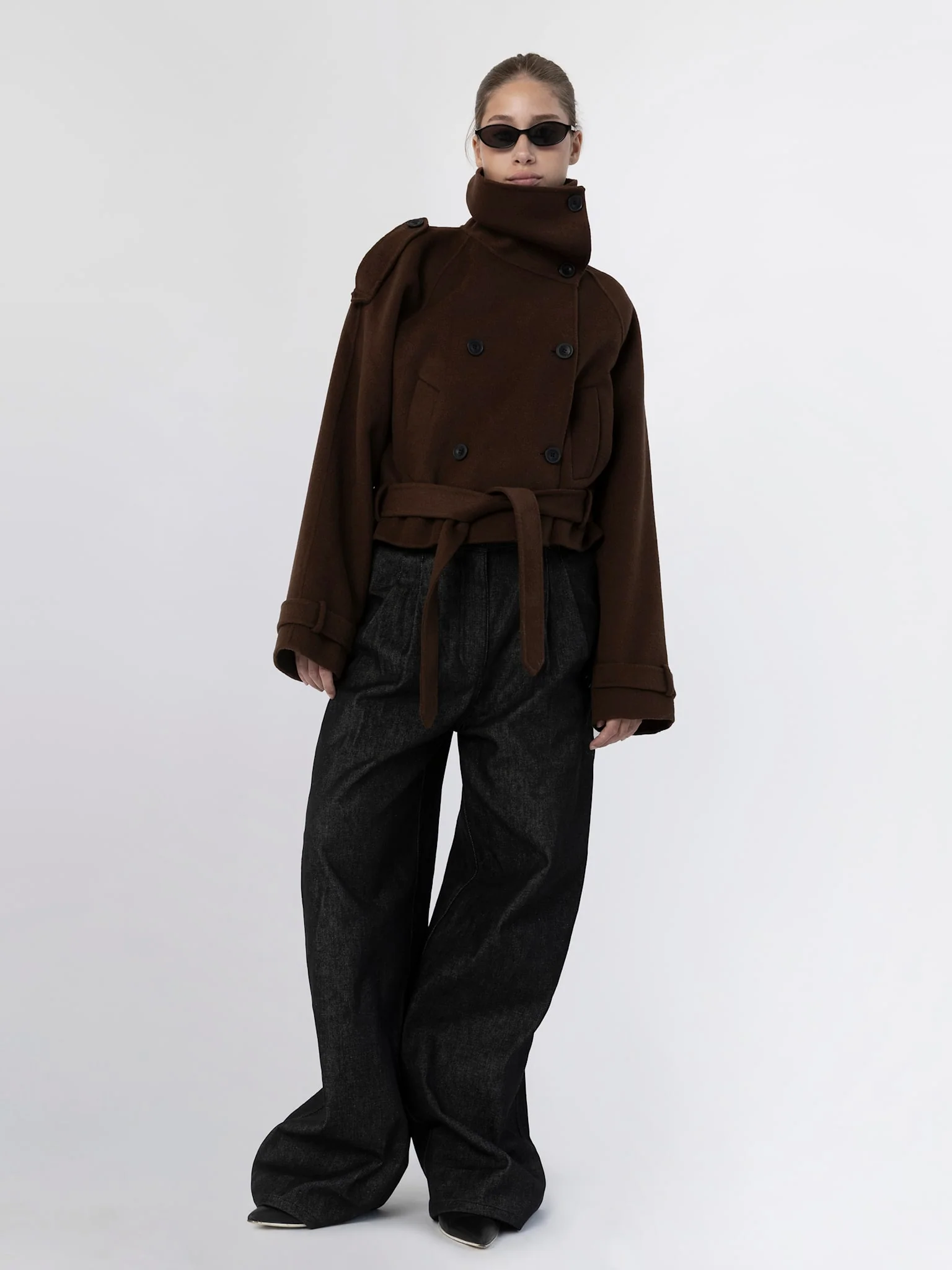 BELLO WOOL JACKET BROWN - Image 4