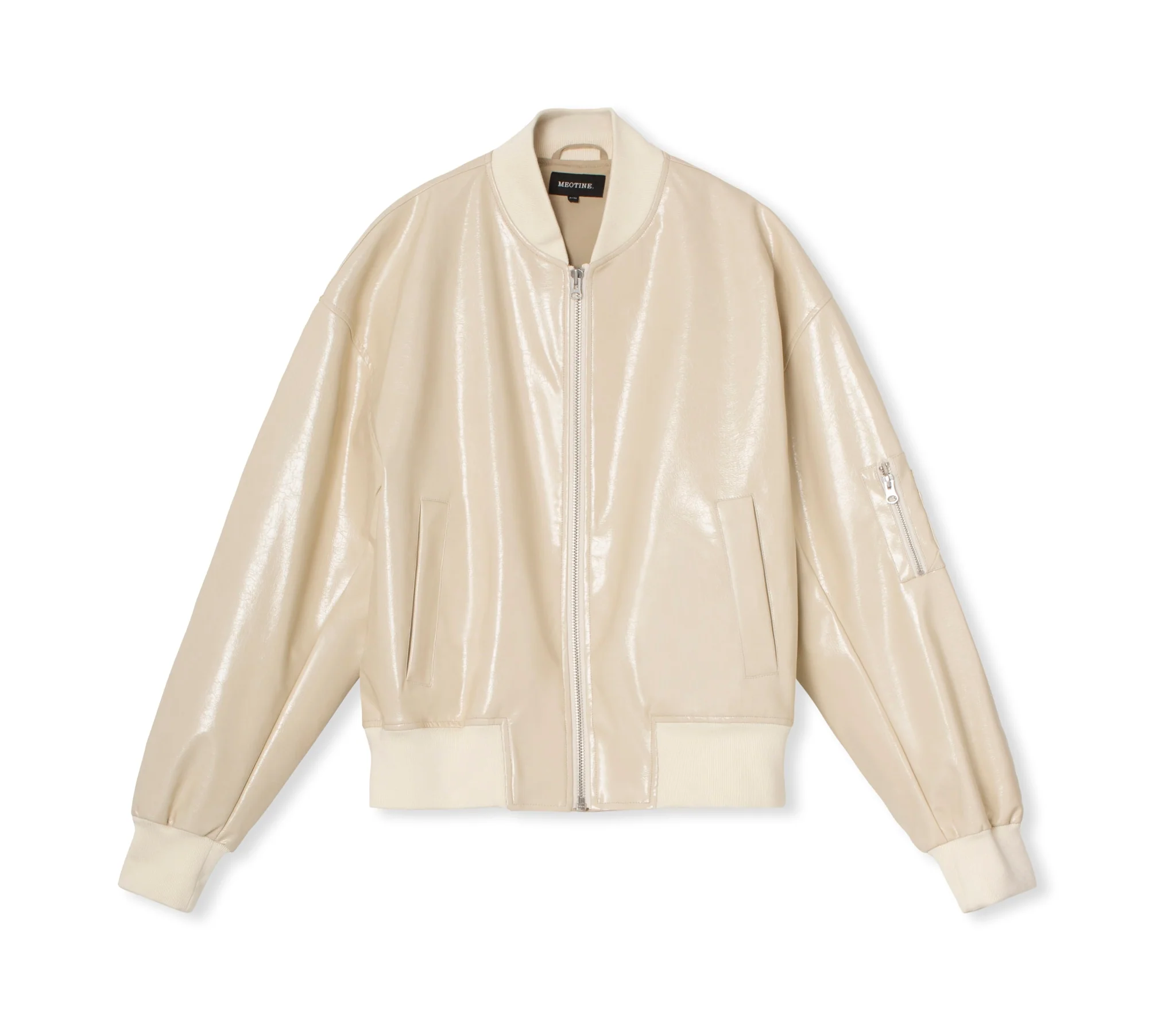 BIANCA VEGAN BOMBER - CRÈME - Image 4