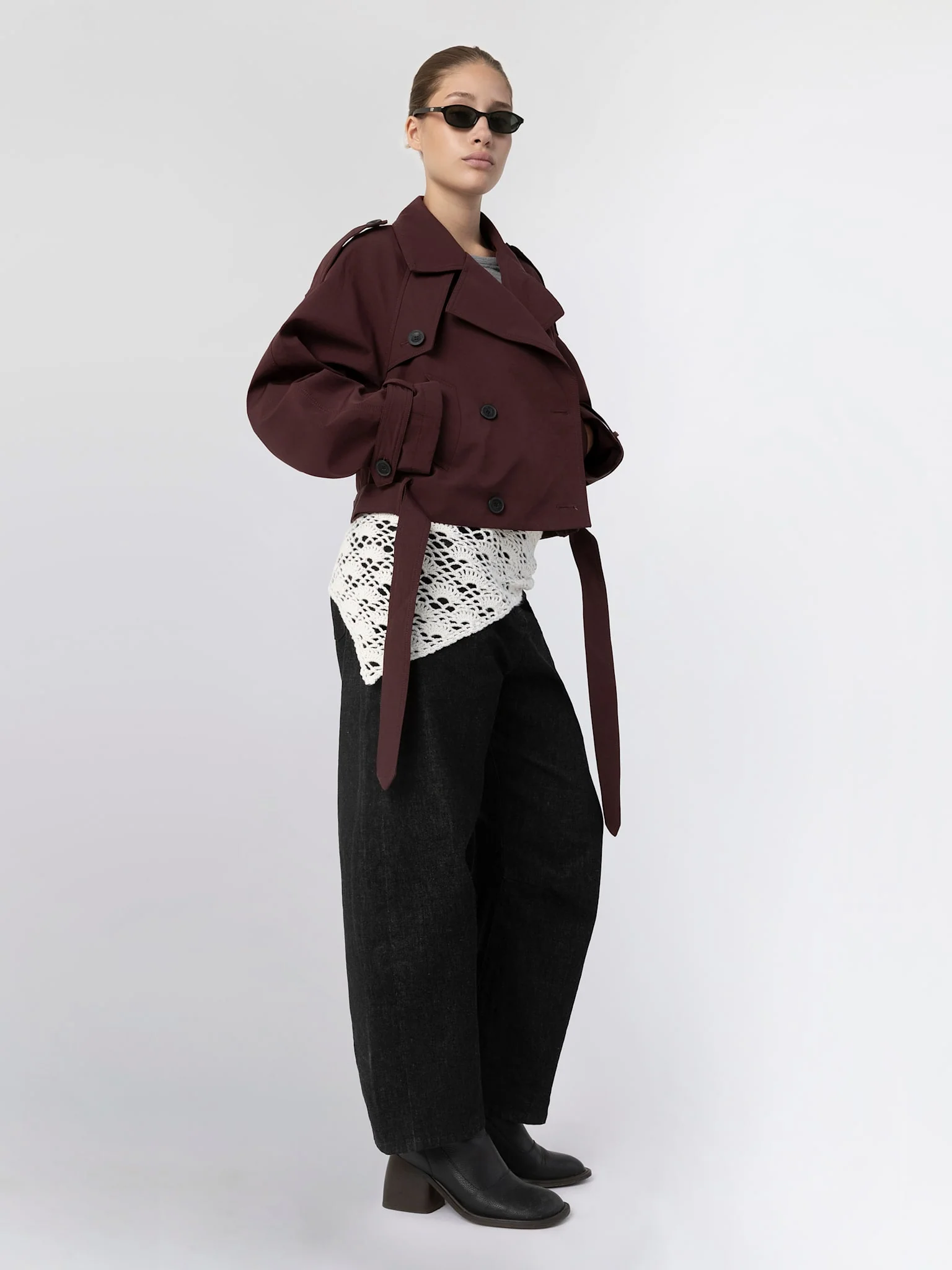 BOBBY CANVAS JACKET - BURGUNDY - Image 3