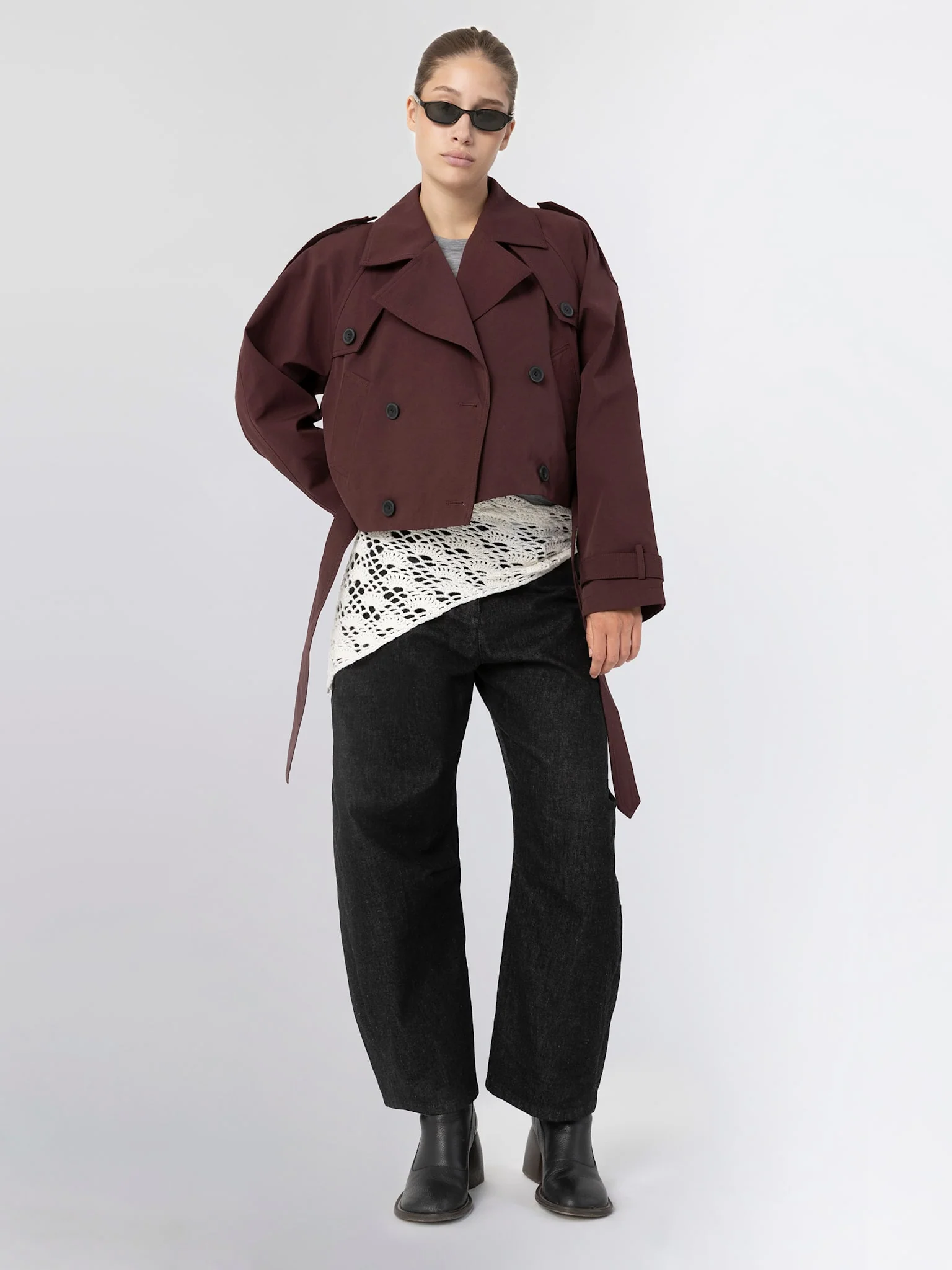 BOBBY CANVAS JACKET - BURGUNDY - Image 5