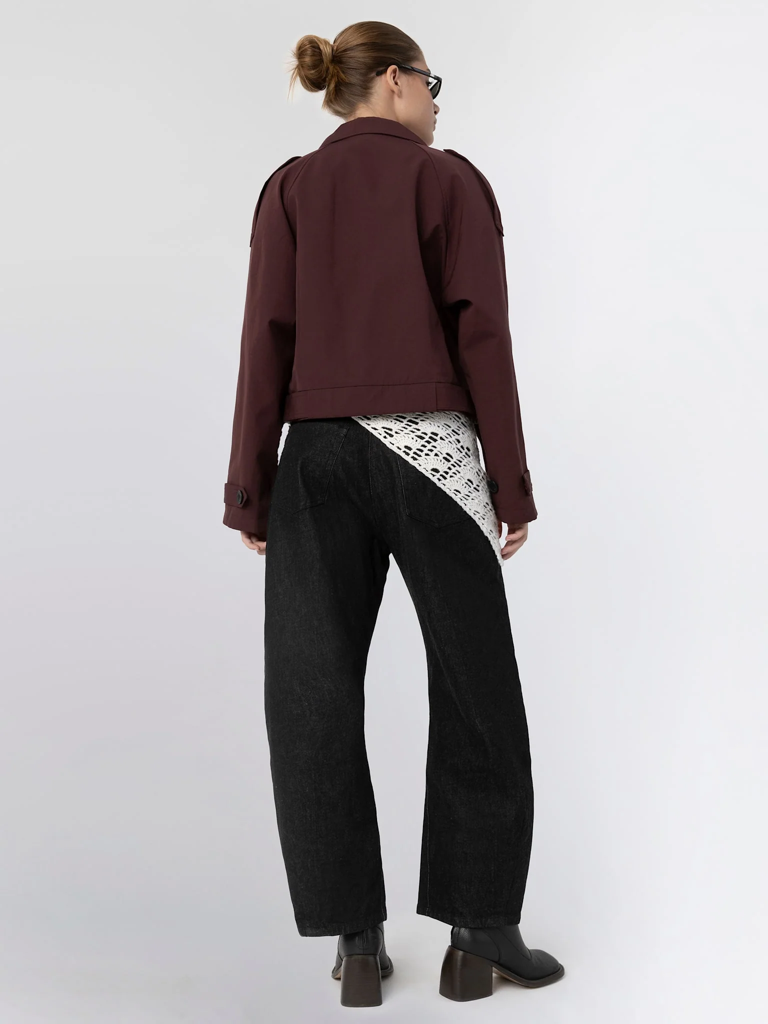 BOBBY CANVAS JACKET - BURGUNDY - Image 6