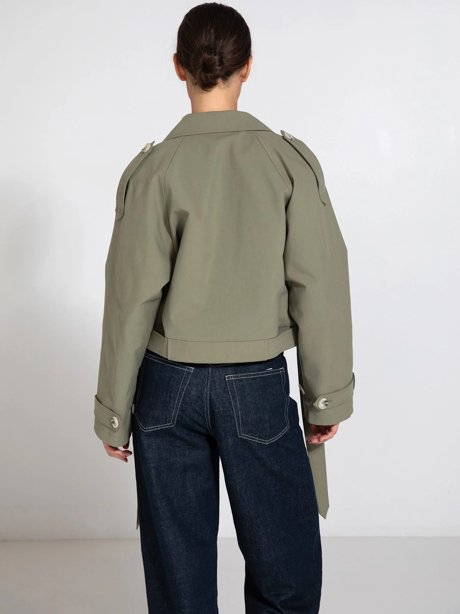 BOBBY CANVAS JACKET - DUSTY GREEN - Image 4