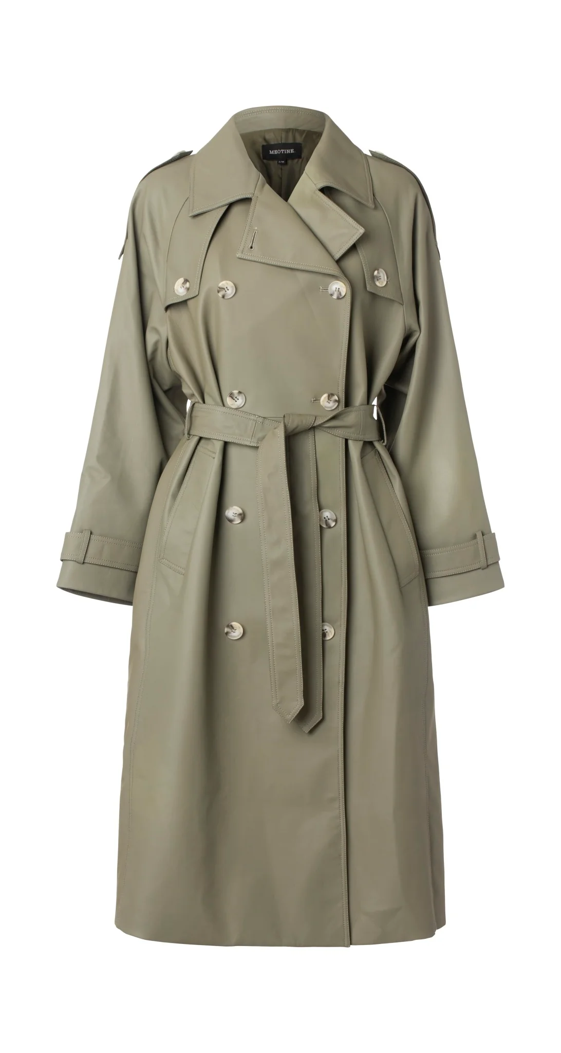 BOBBY LEATHER COAT- GREEN - Image 6