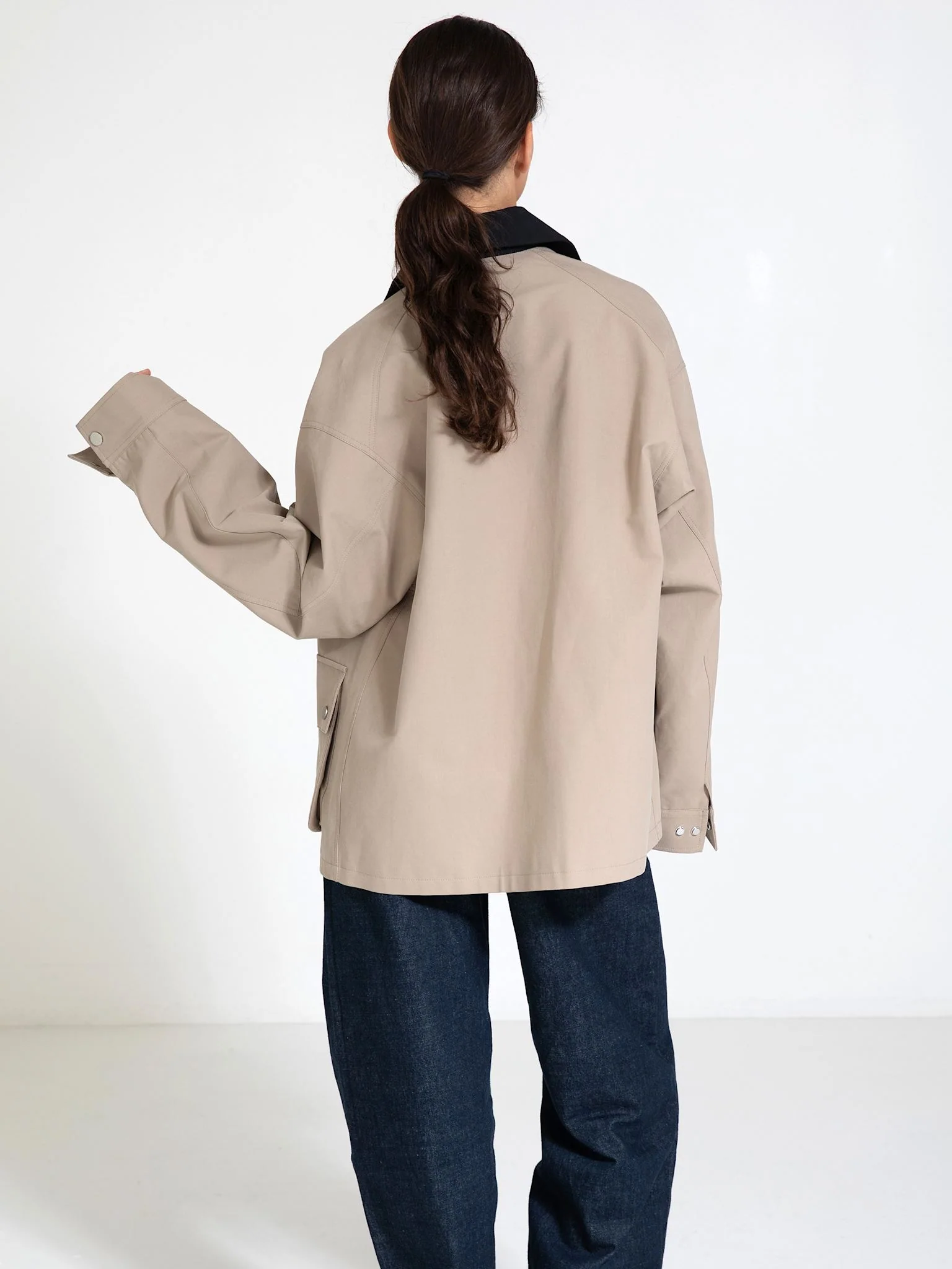BROOKLYN JACKET - BEIGE/BLACK - Image 4