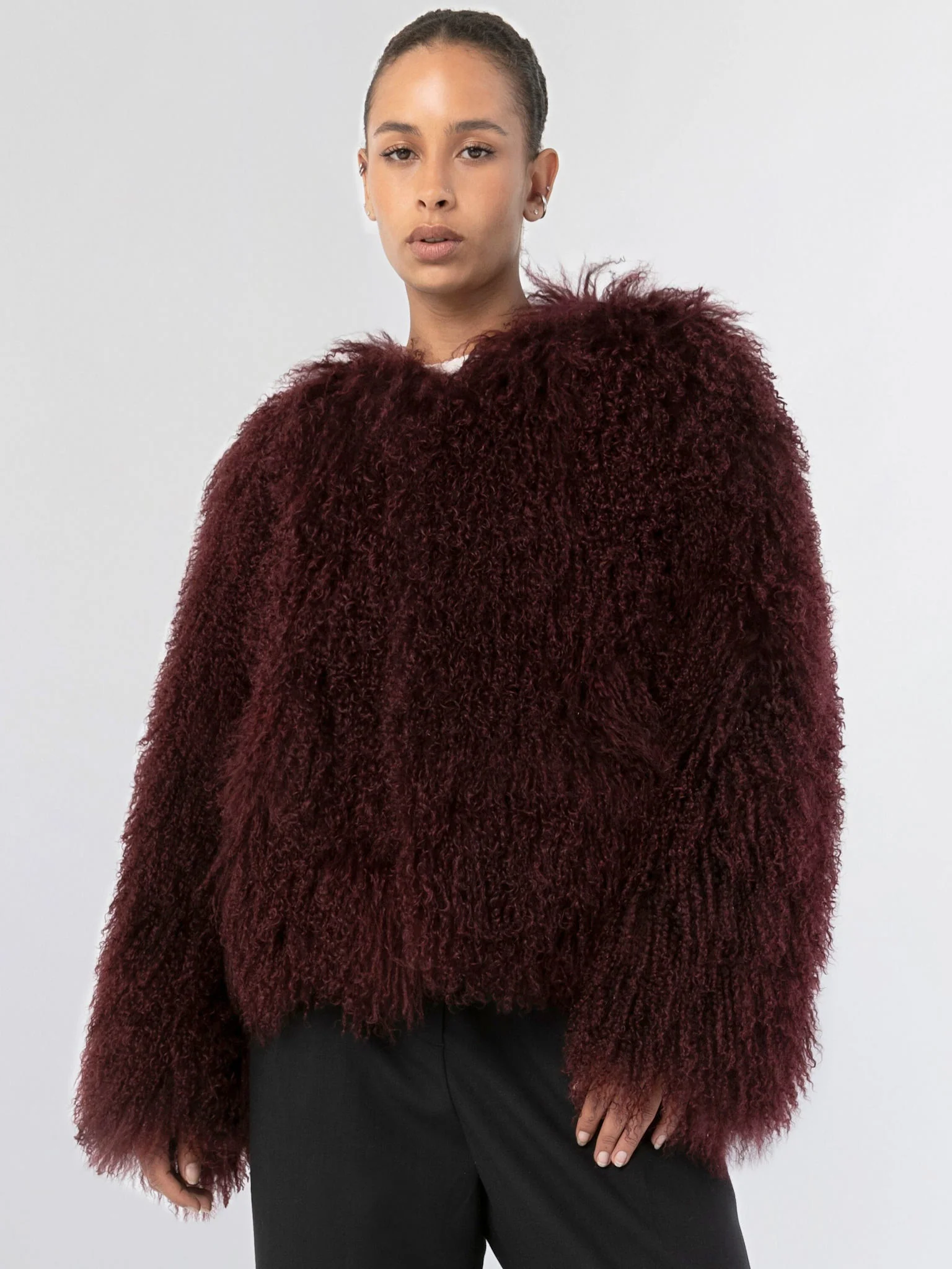 CARLY JACKET - BURGUNDY - Image 4