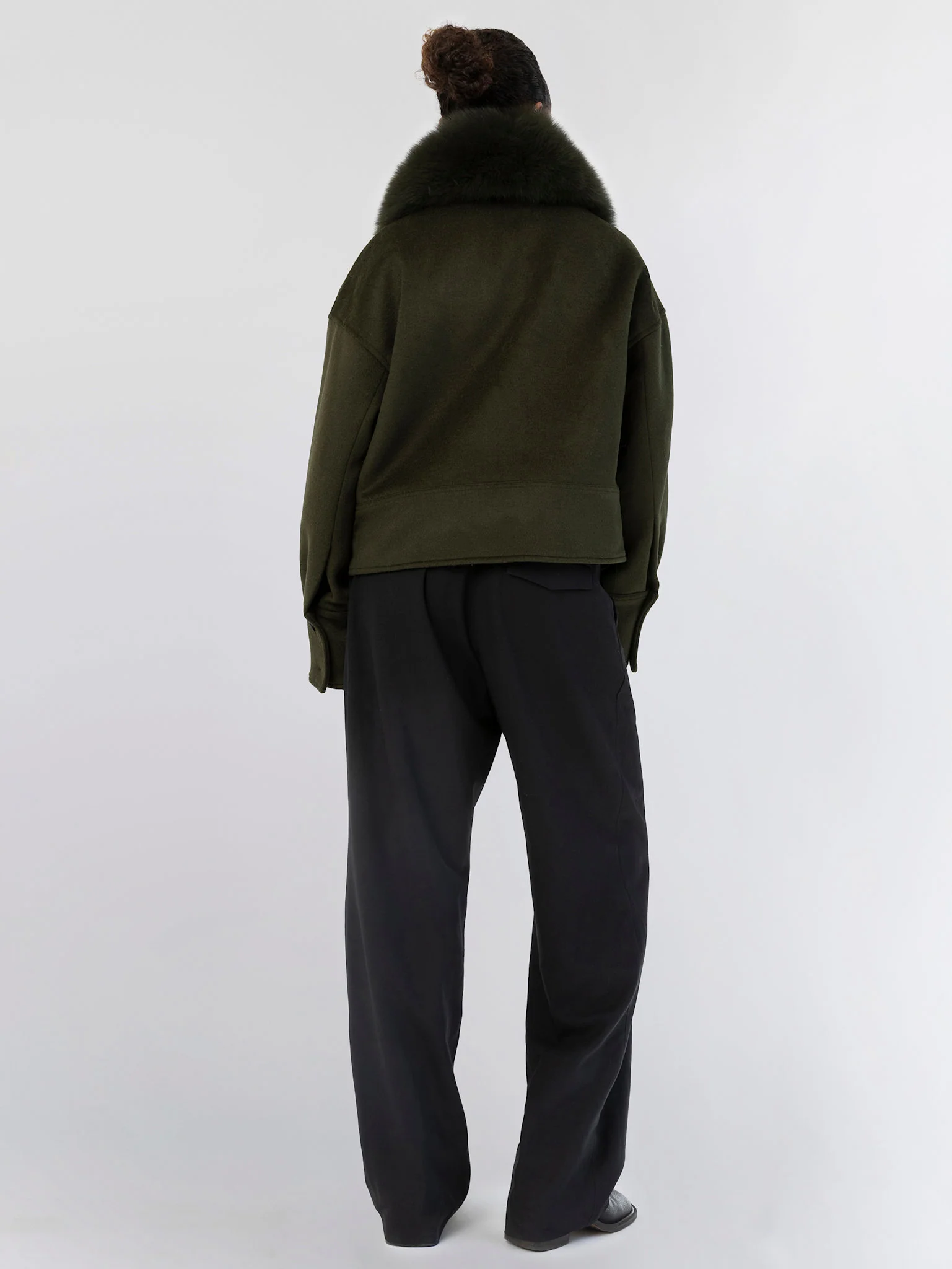 CHARLIE WOOL JACKET - DARK GREEN - Image 7