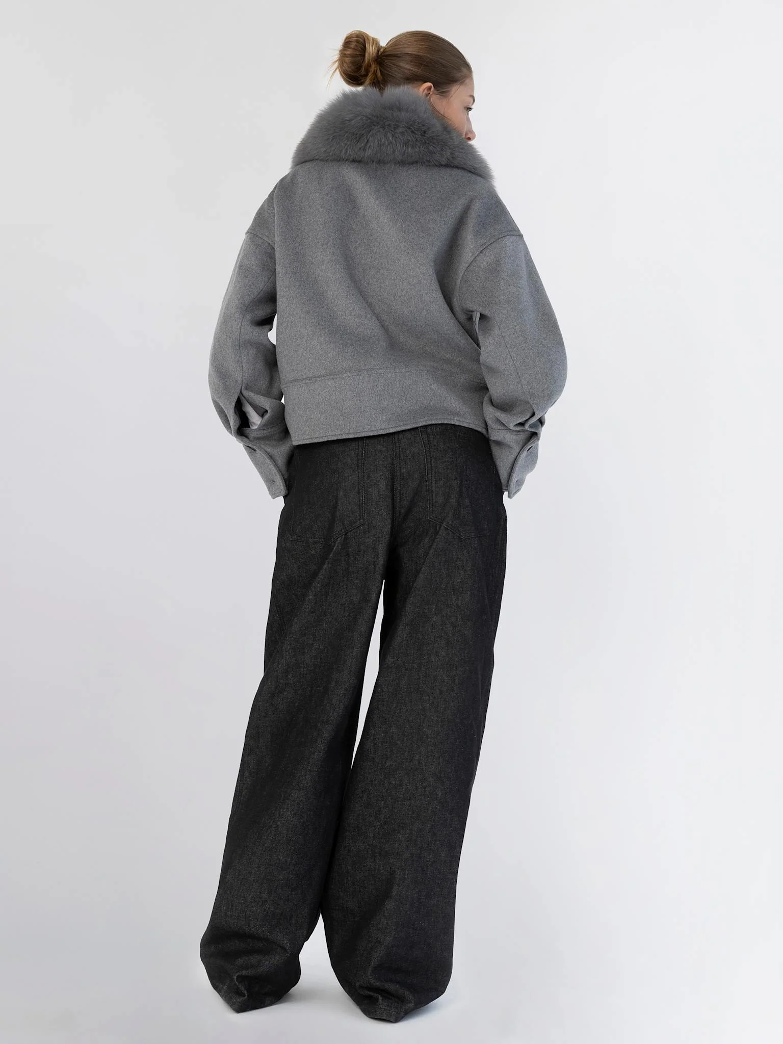 CHARLIE WOOL JACKET - MELANGE GREY - Image 5