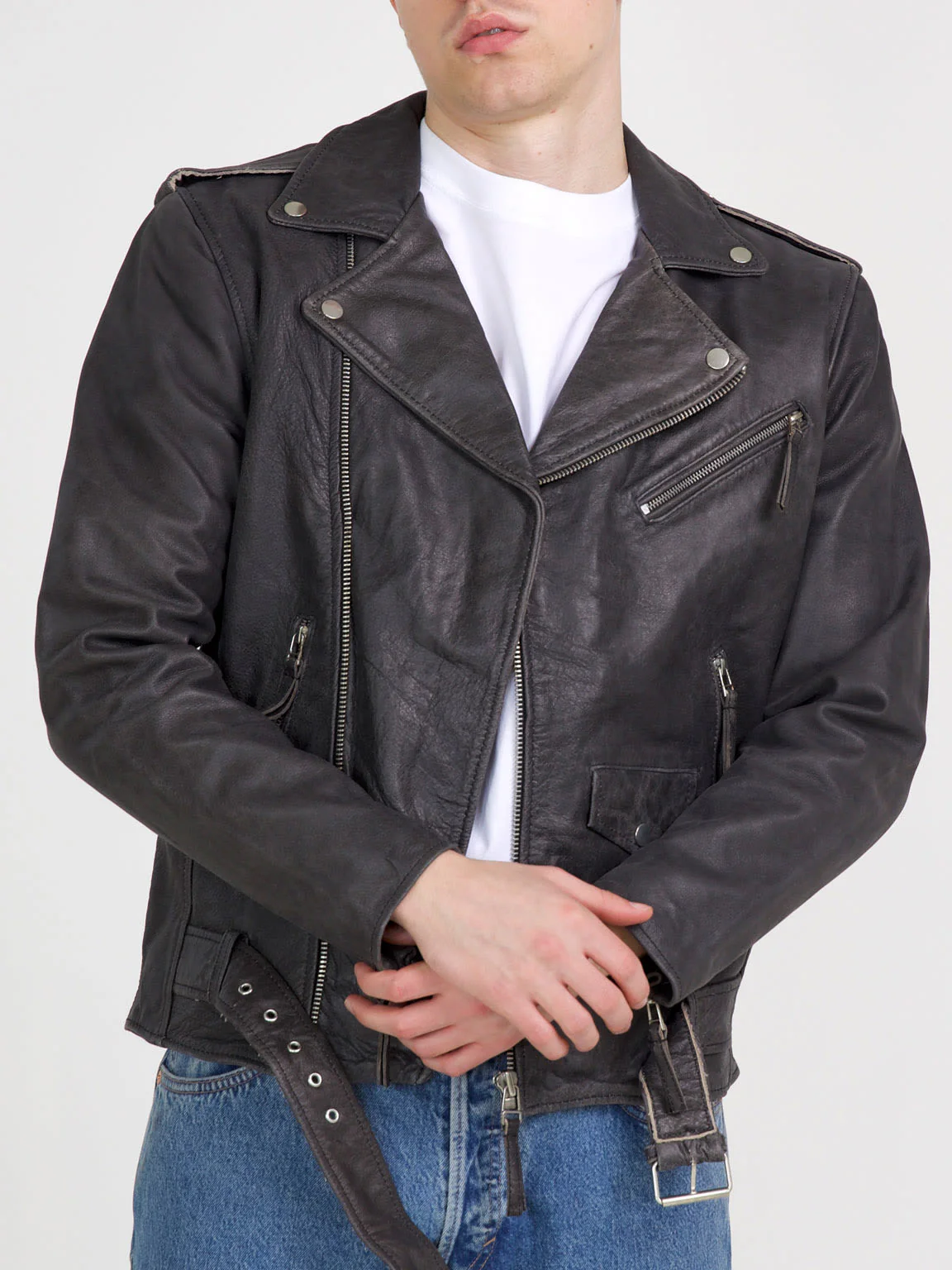 DODGE BIKER JACKET - BLACK - Image 11