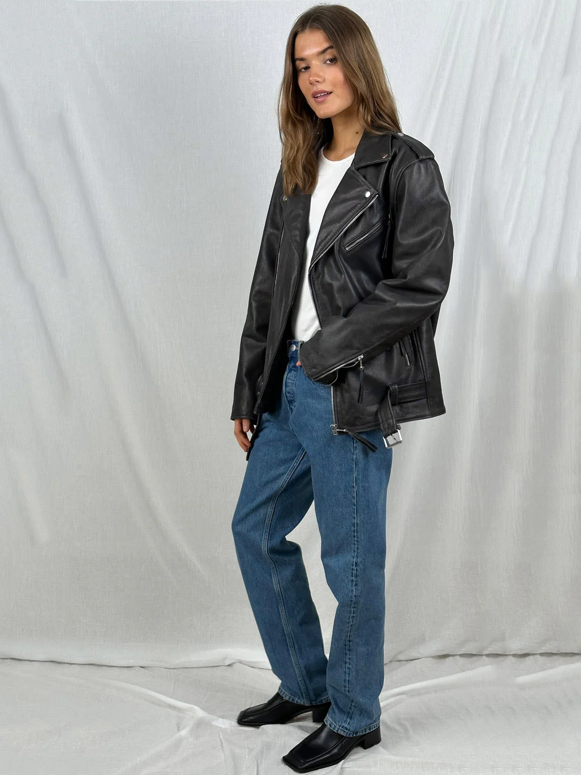 DODGE BIKER JACKET - BLACK - Image 12