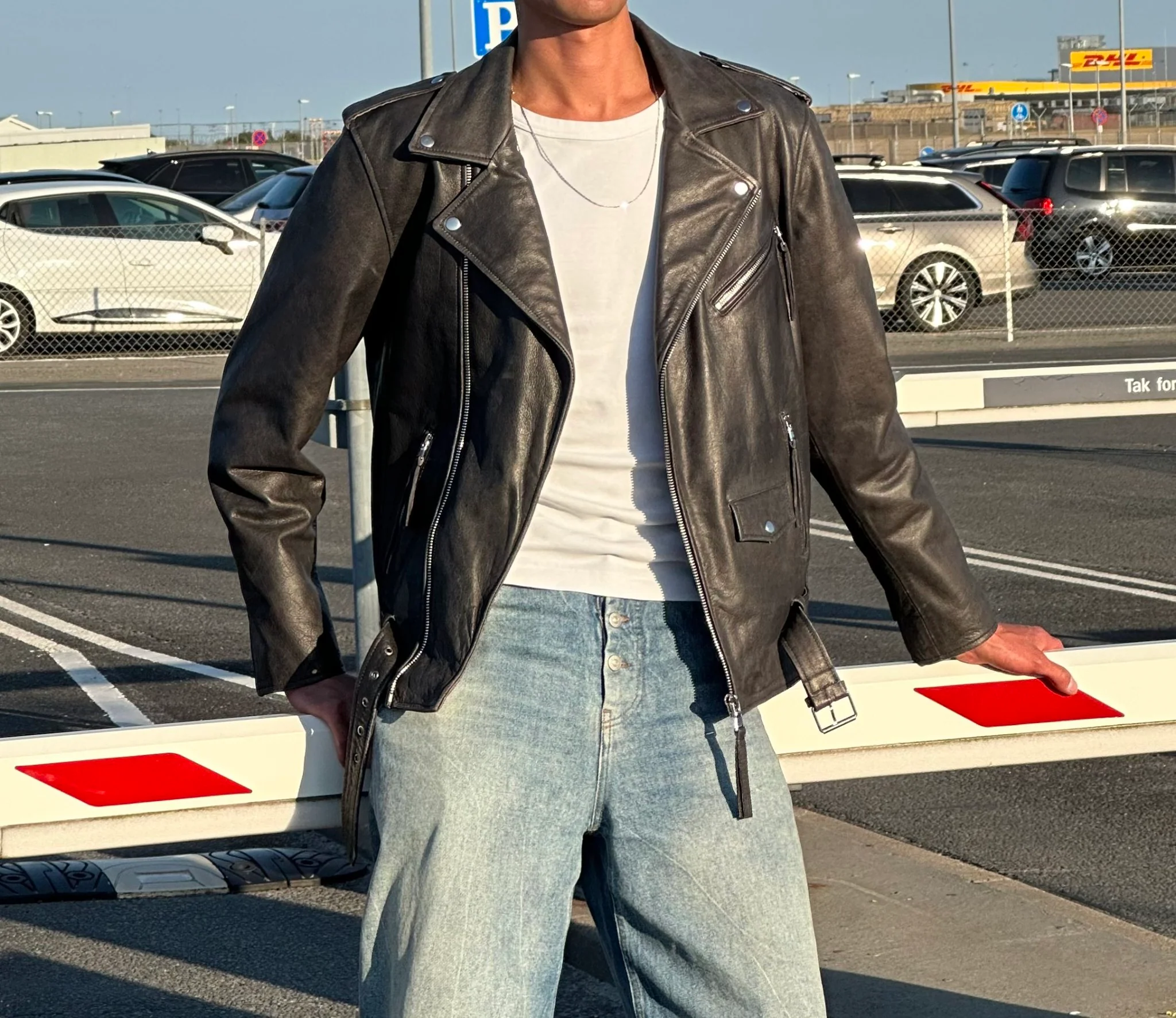 DODGE BIKER JACKET - BLACK - Image 15