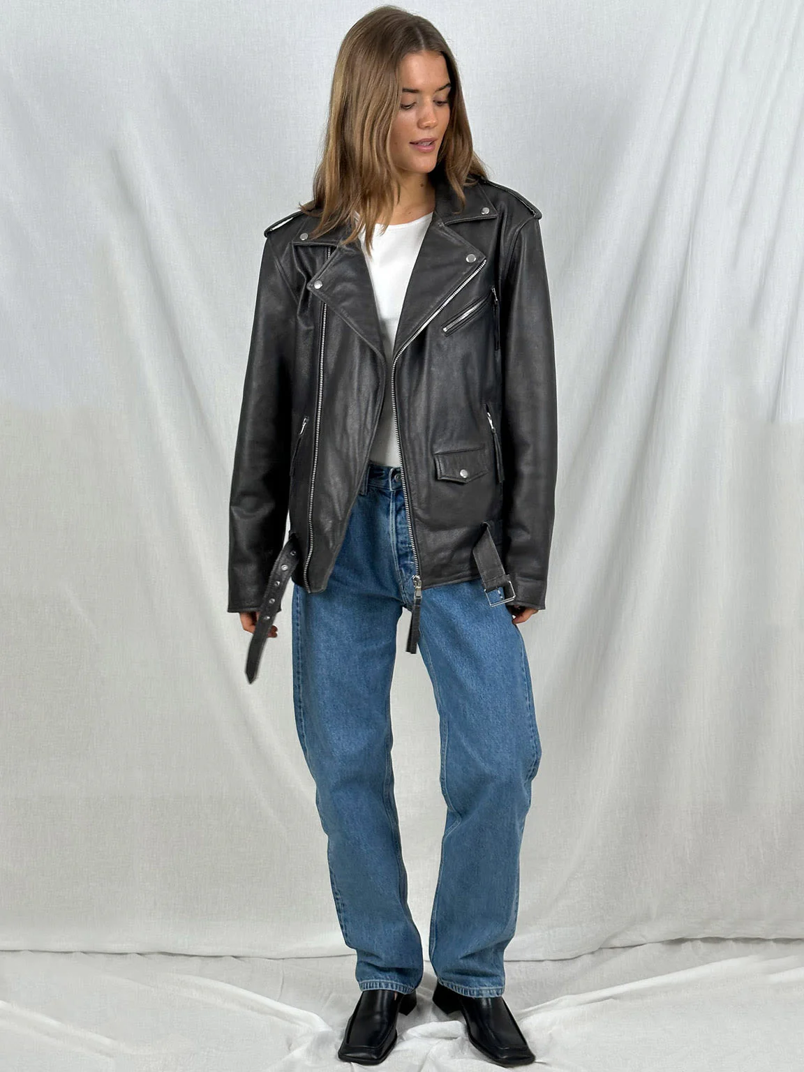 DODGE BIKER JACKET - BLACK - Image 6