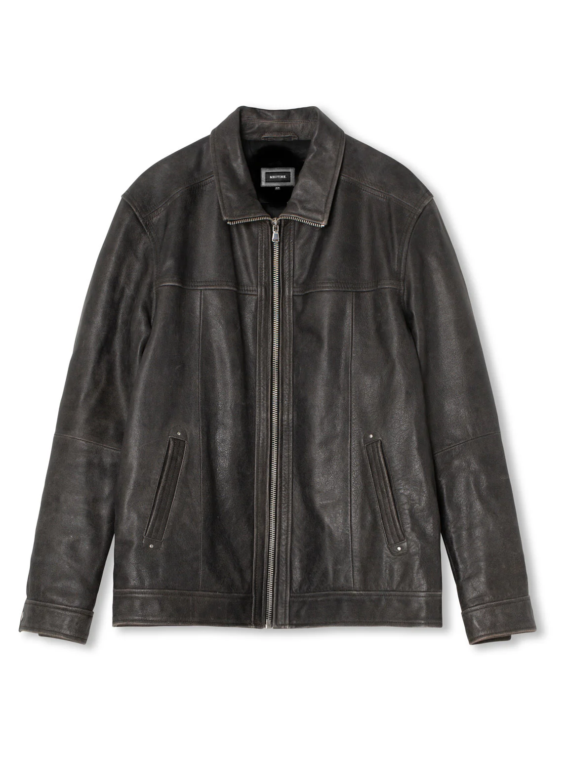 FLOYD LEATHER JACKET - BLACK - Image 4