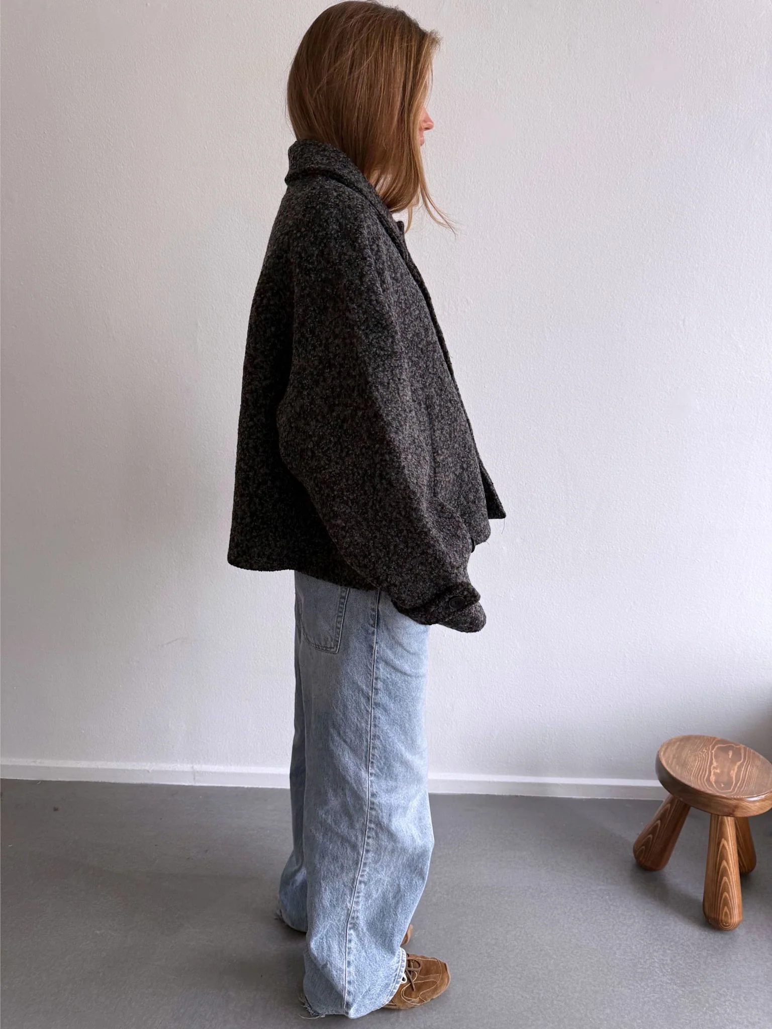 GIA BOUCLE JACKET - BLACK GREY - Image 5