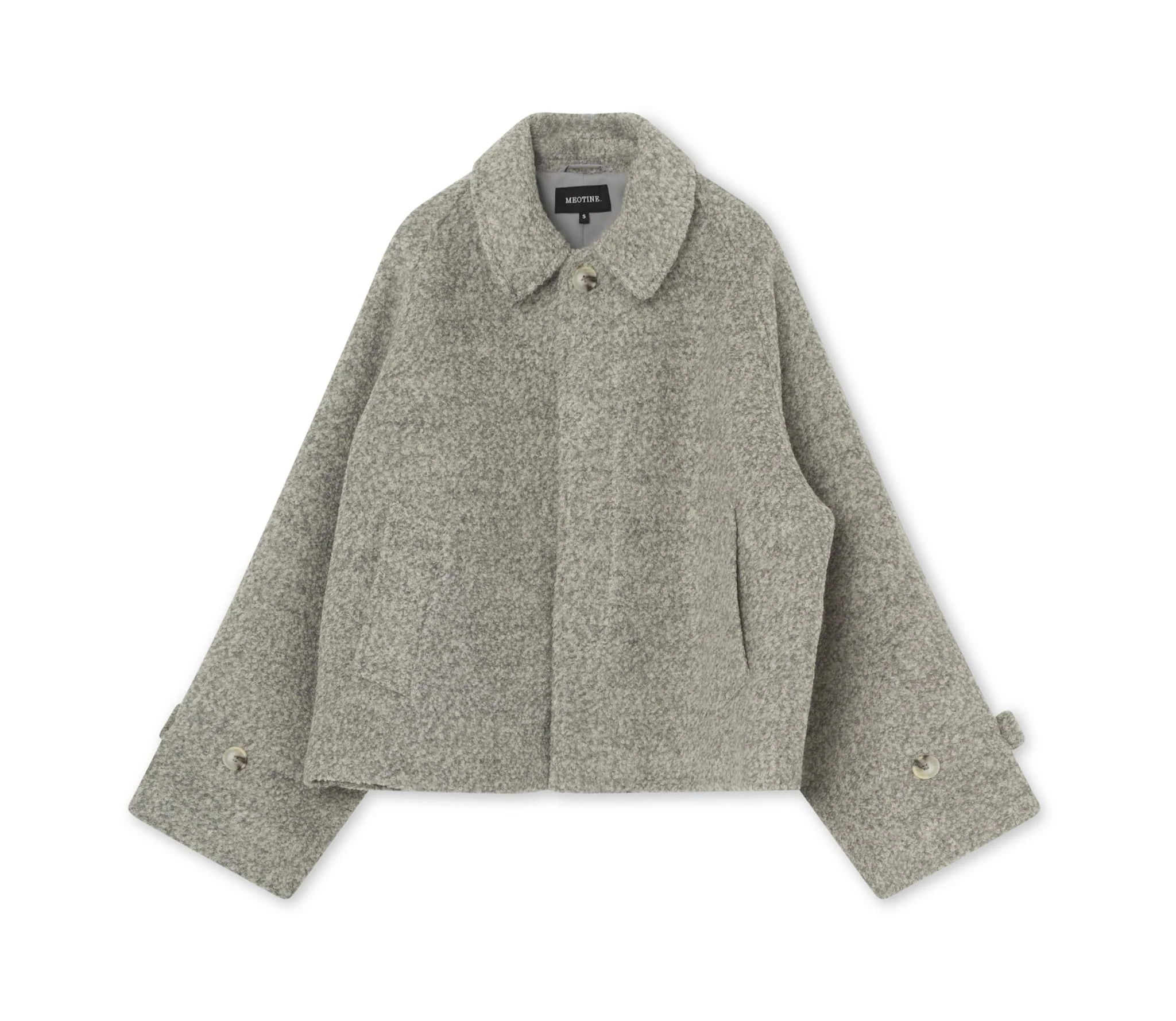 GIA BOUCLE JACKET - GREY - Image 7
