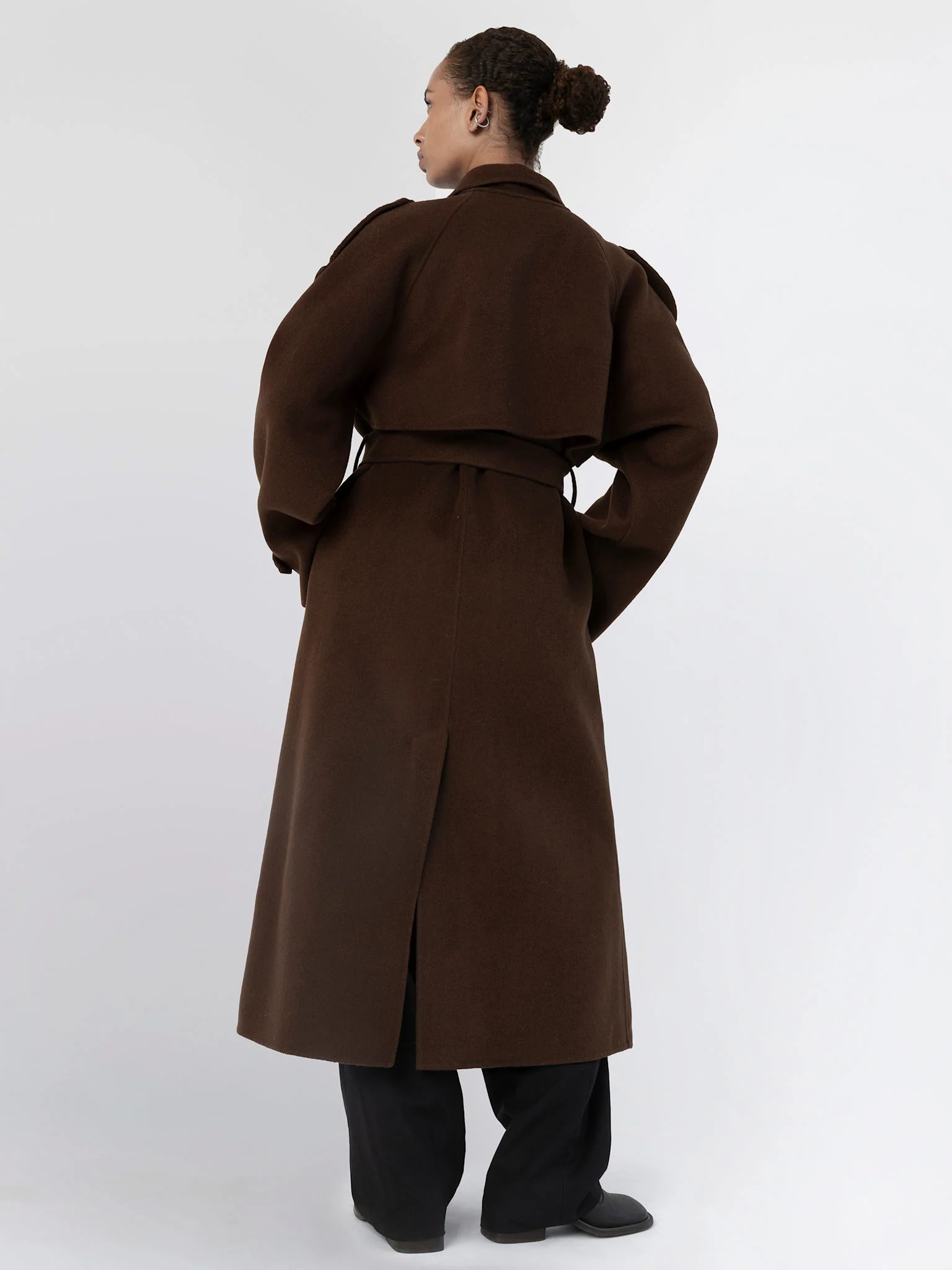 JOHN WOOL COAT - BROWN - Image 4