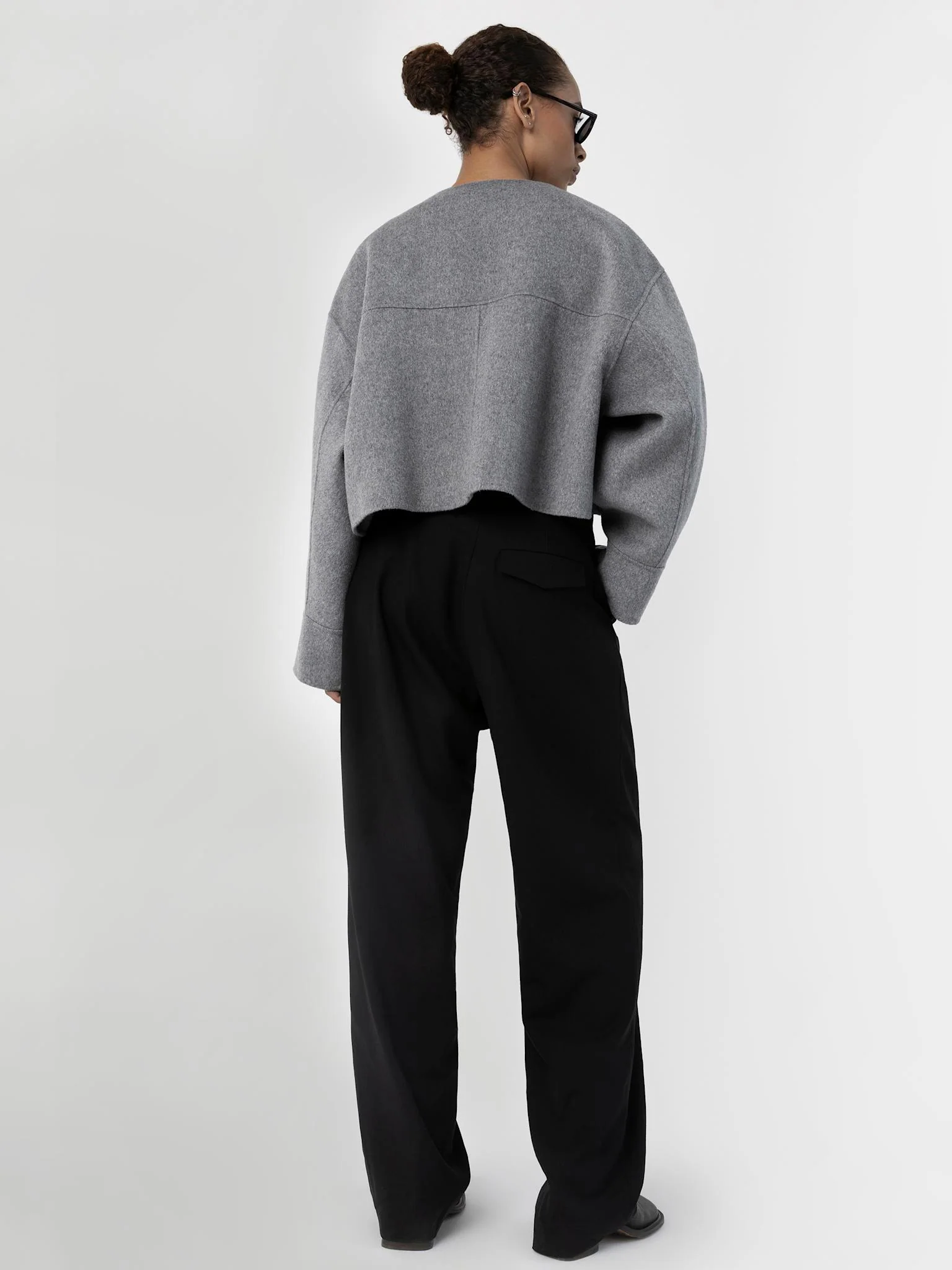 KARLA WOOL JACKET - GREY - Image 4