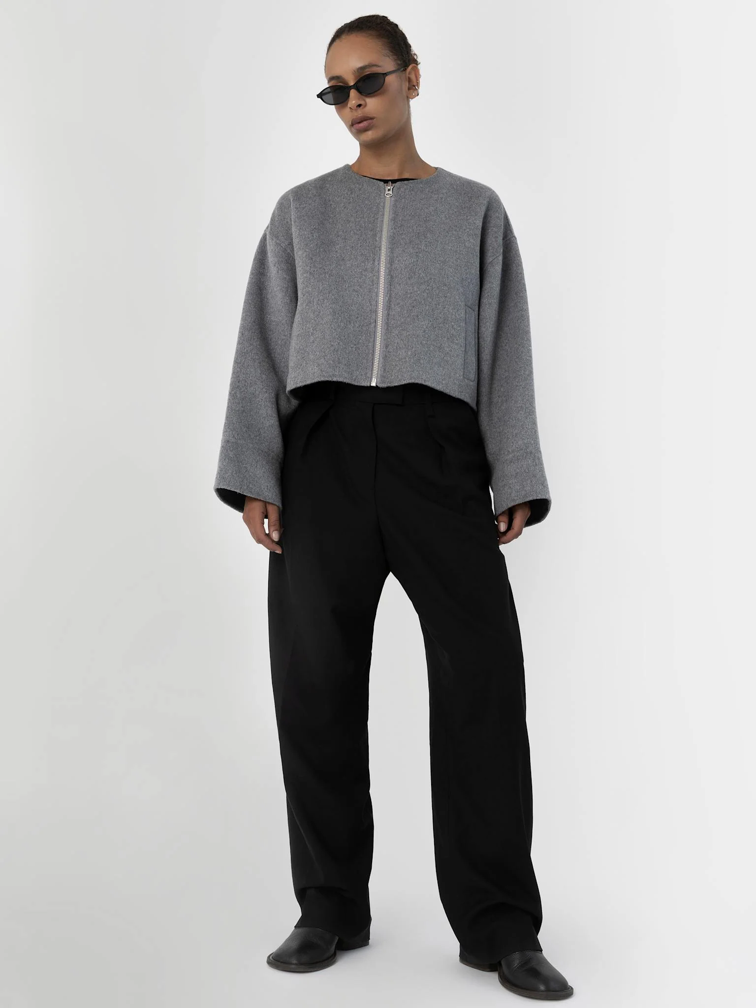 KARLA WOOL JACKET - GREY - Image 5