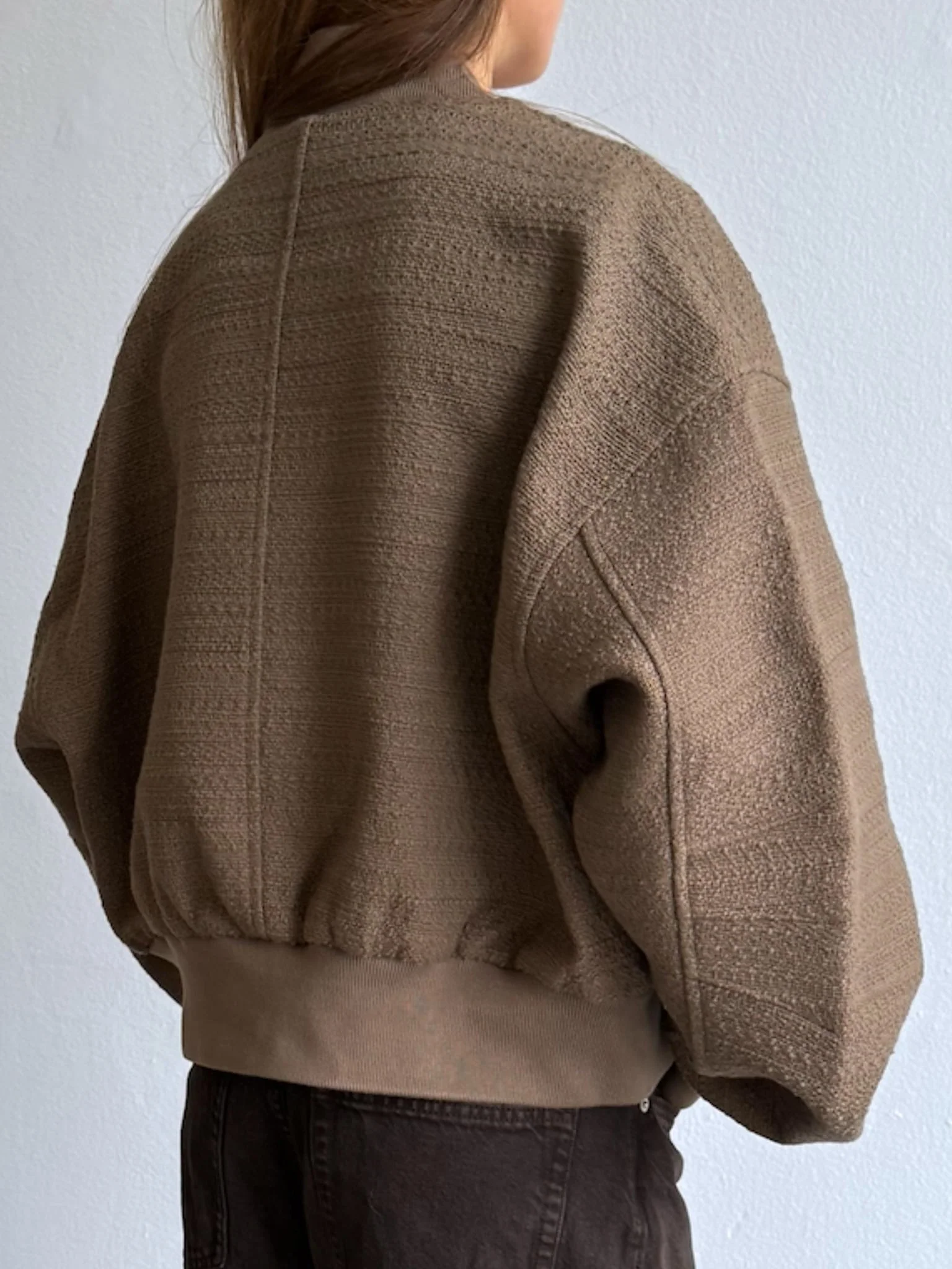 KIAN TWEED BOMBER - ARMY - Image 7