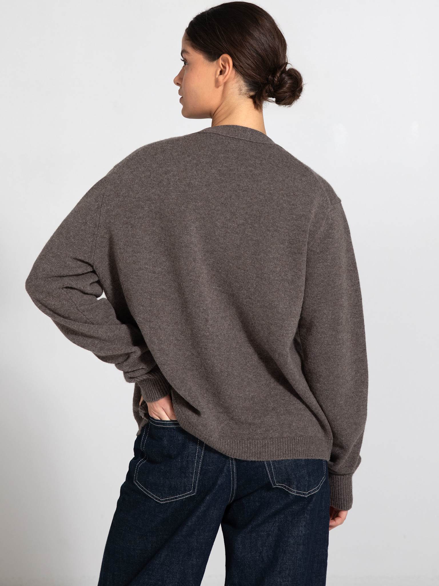 LOLA CARDIGAN KNIT - BROWN - Image 4