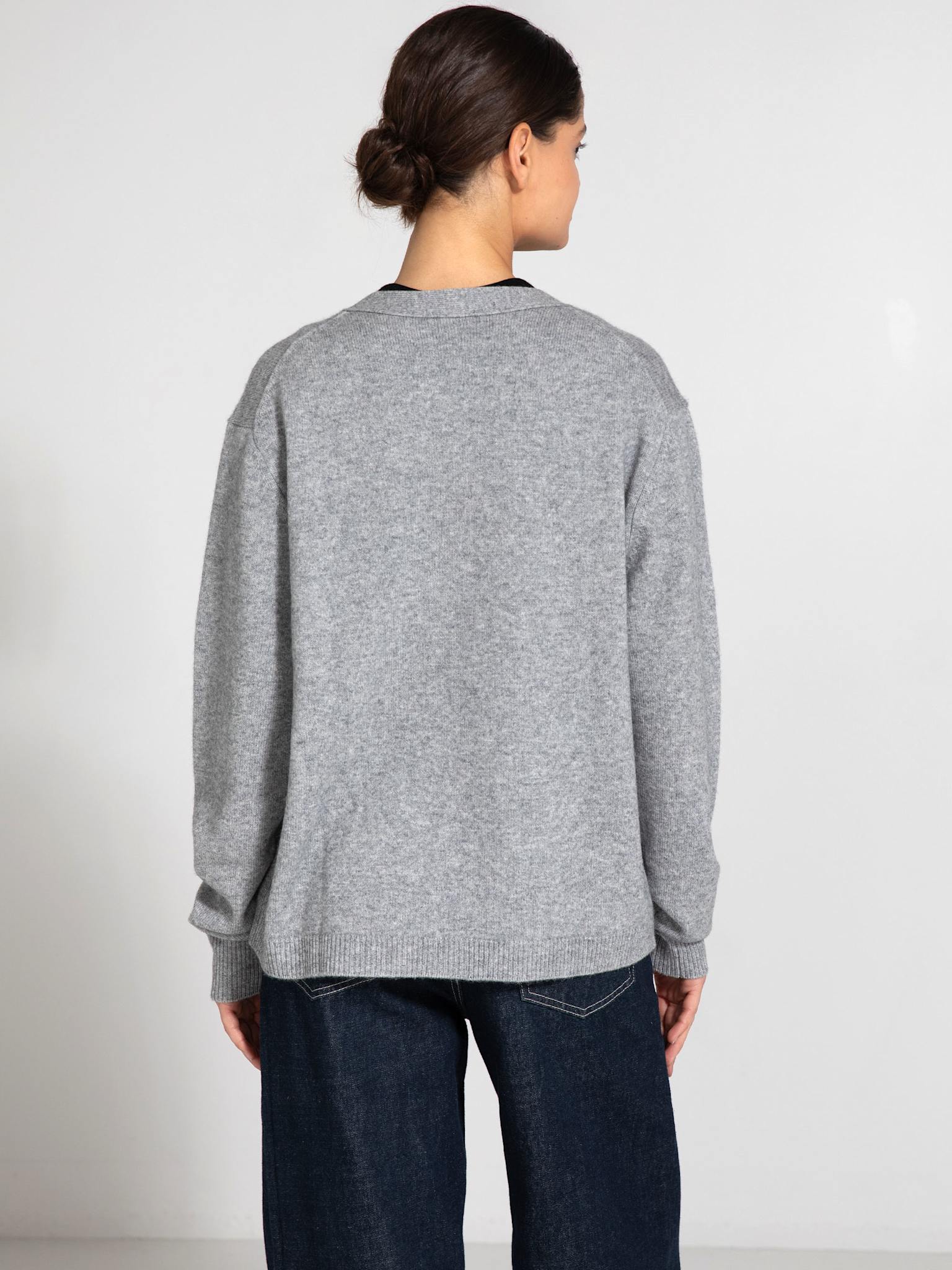LOLA CARDIGAN KNIT - GREY - Image 6
