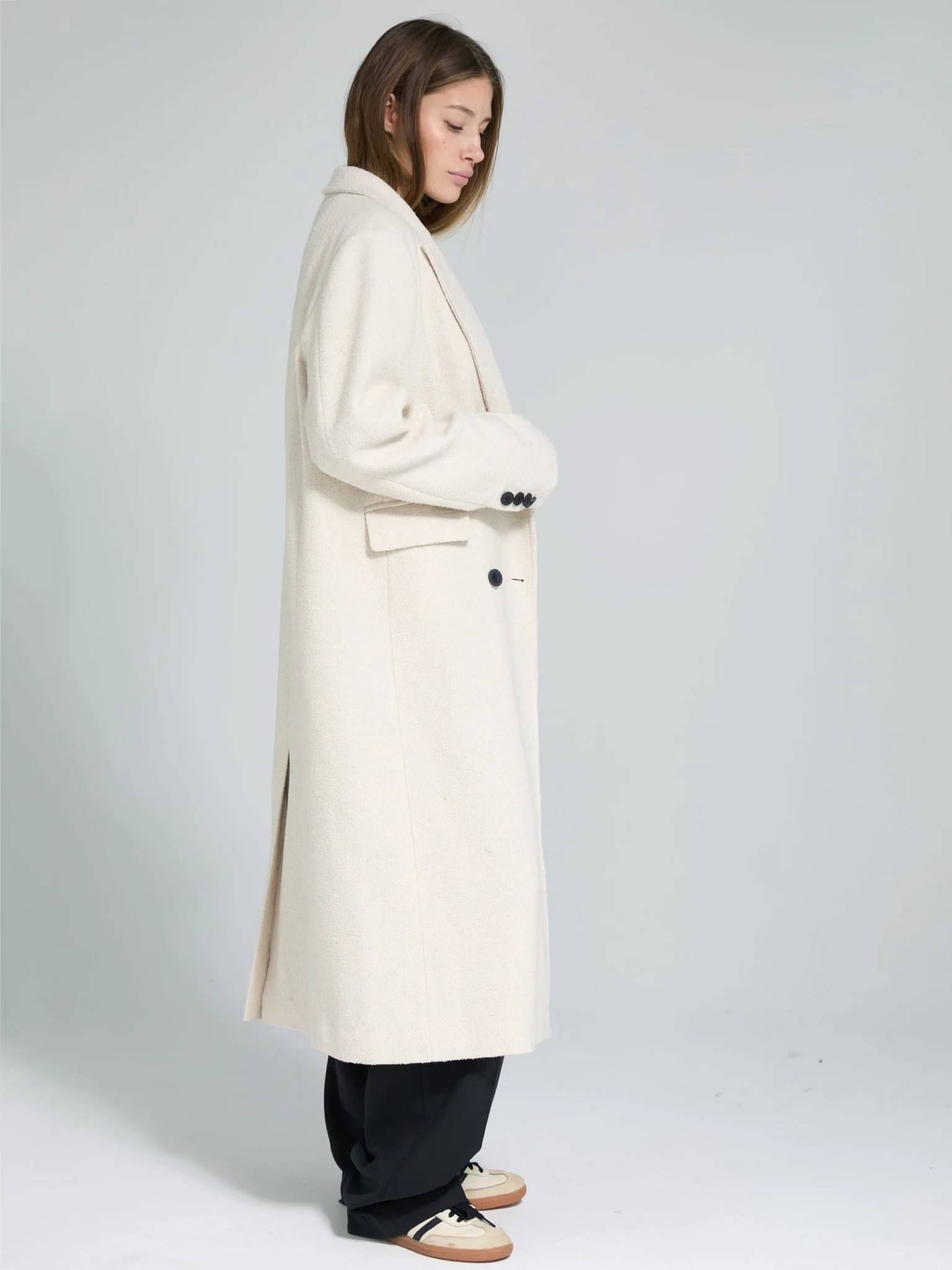 MILEY BOUCLE COAT - CRÈME - Image 3