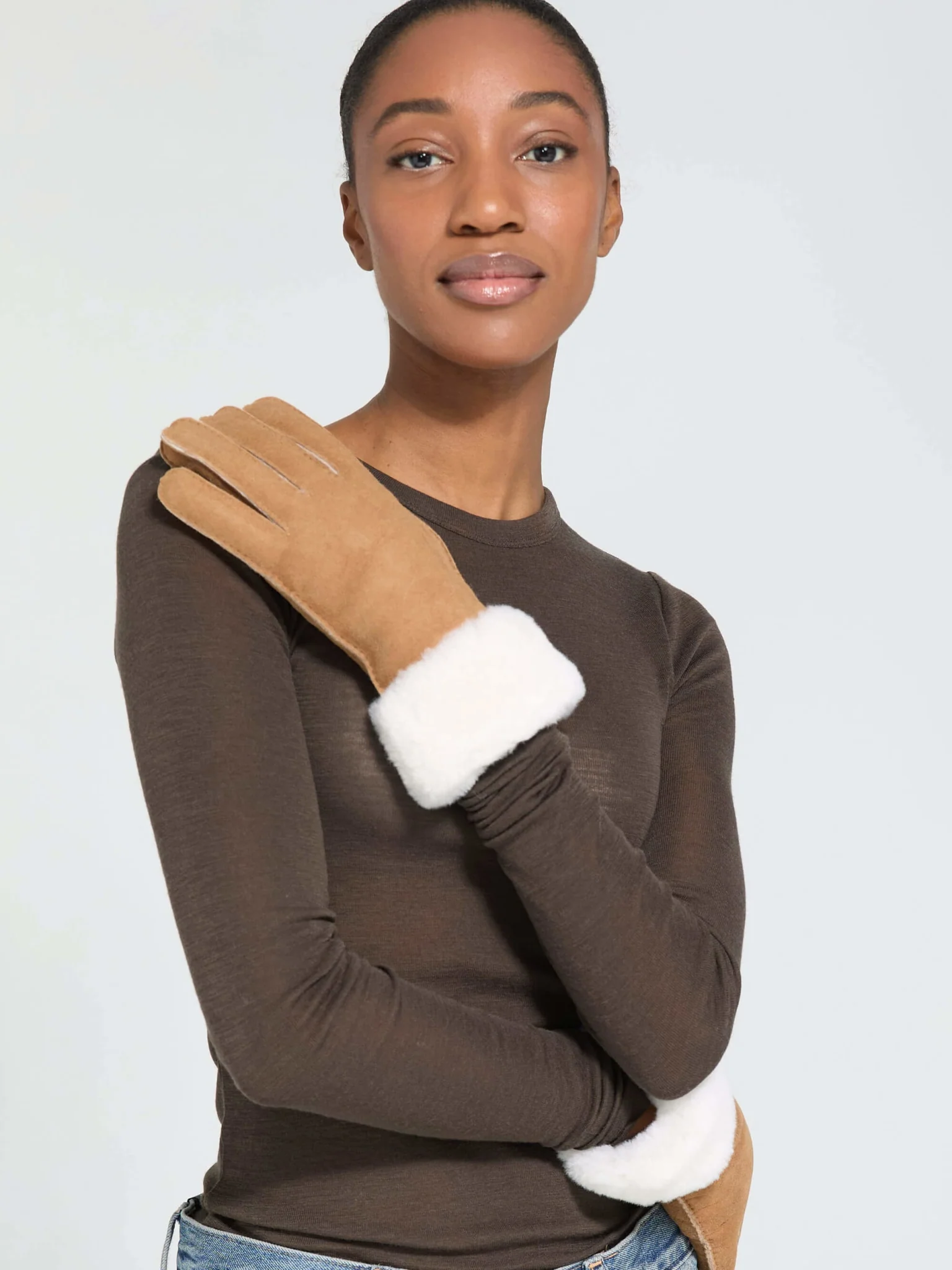 ROXY GLOVE - NATURAL BROWN - Image 4