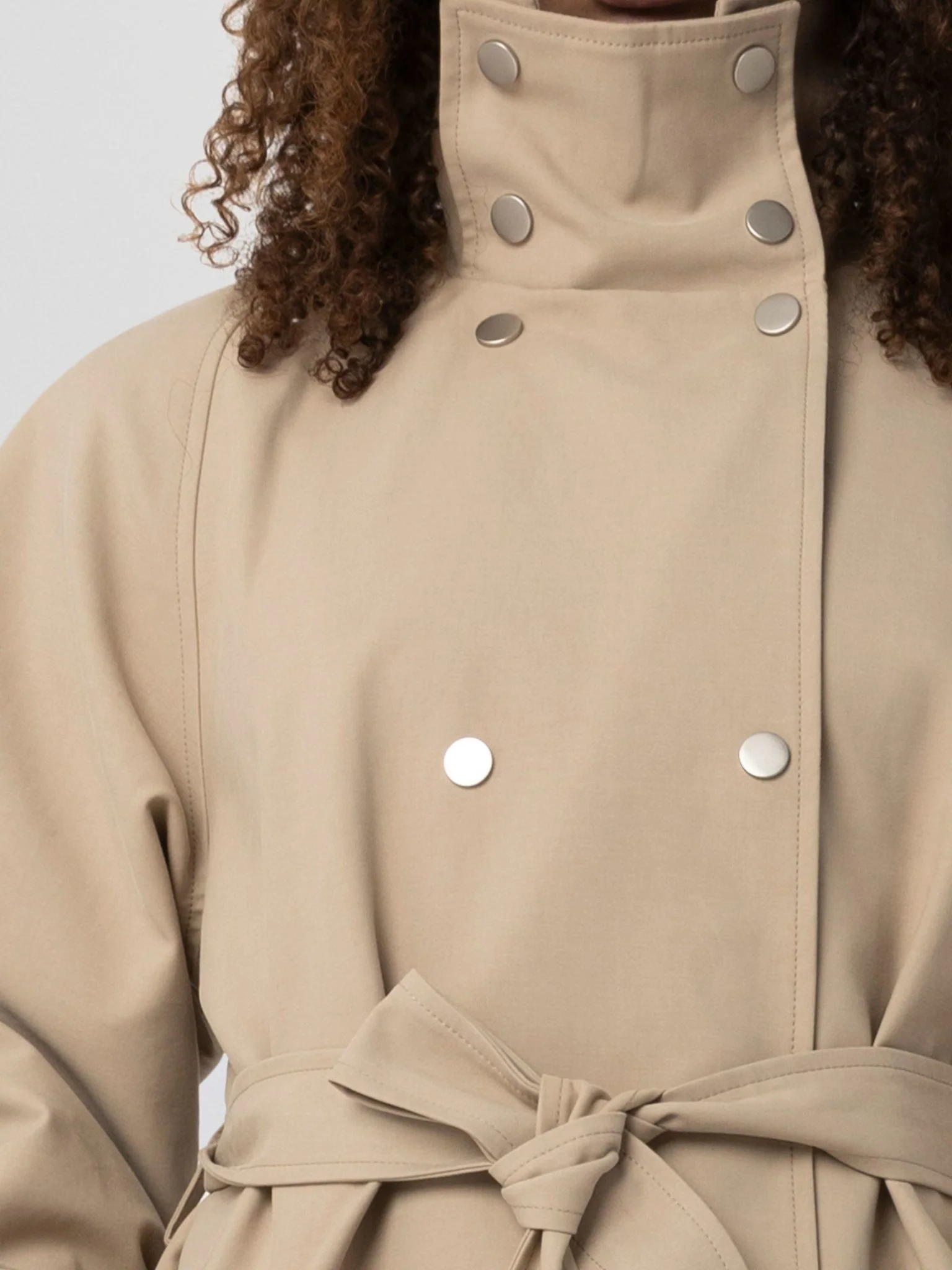 SKYLER CANVAS COAT - BEIGE - Image 5