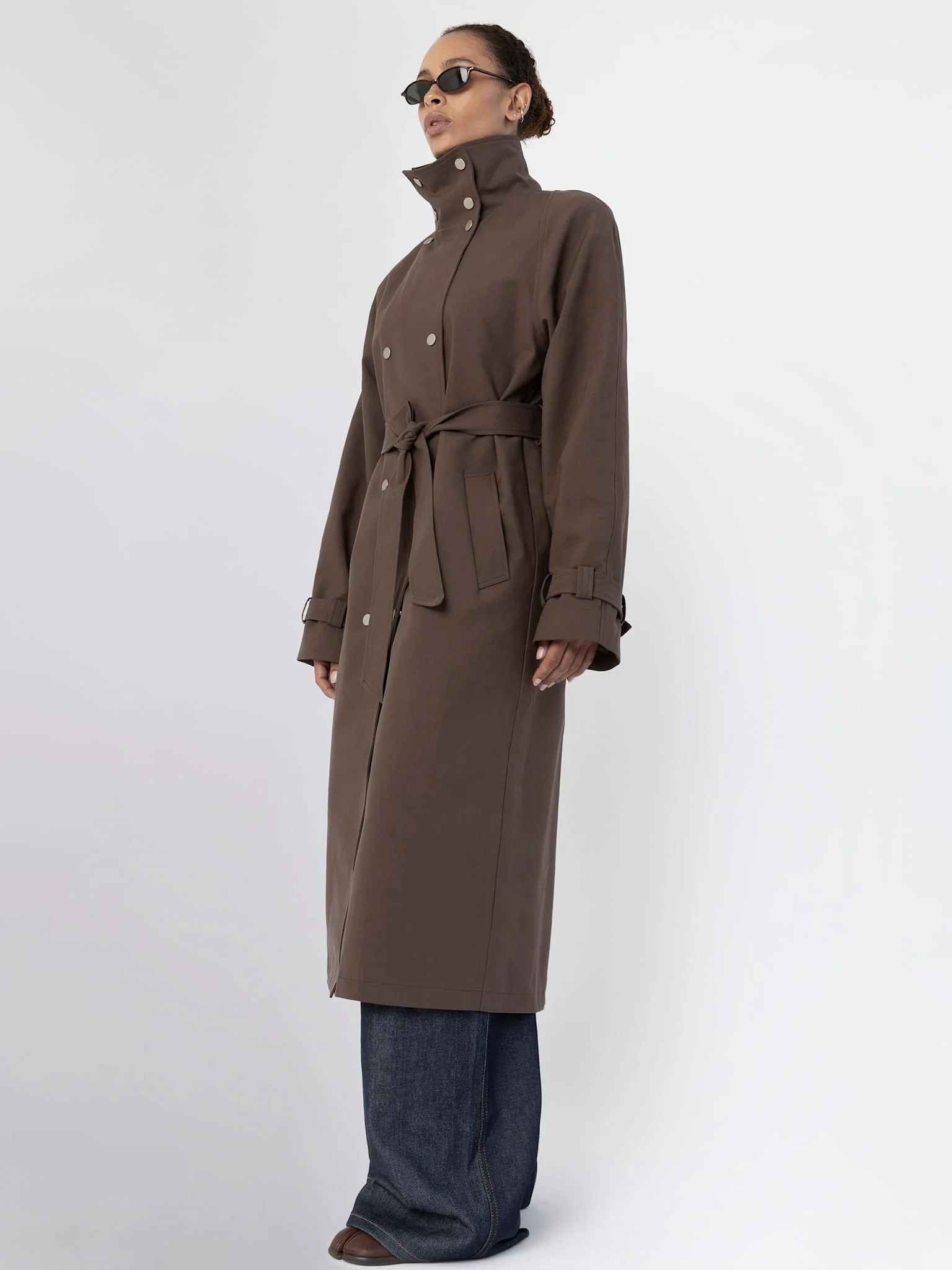 SKYLER CANVAS COAT - BROWN - Image 3
