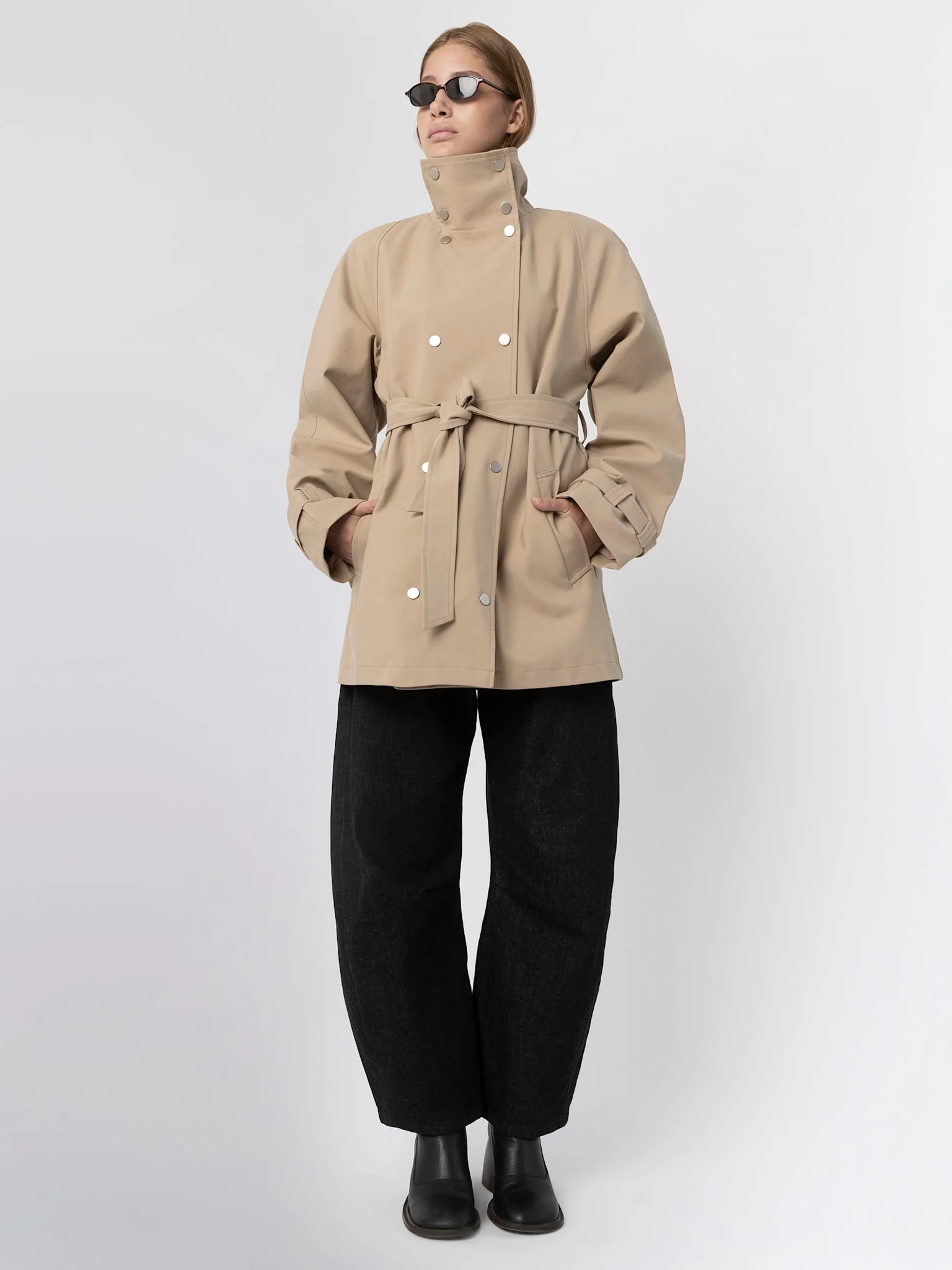 SKYLER CANVAS JACKET - BEIGE - Image 3