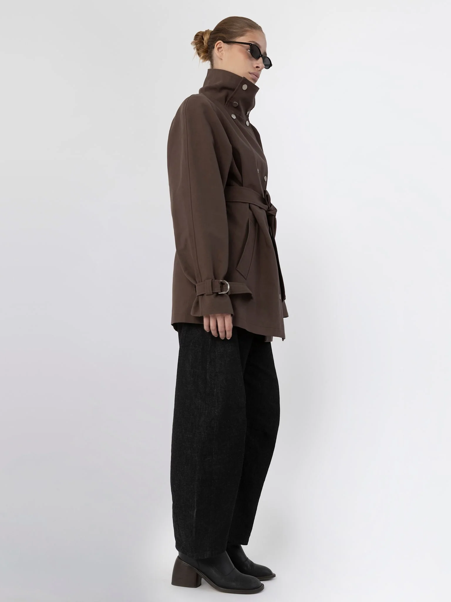 SKYLER CANVAS JACKET - BROWN - Image 4