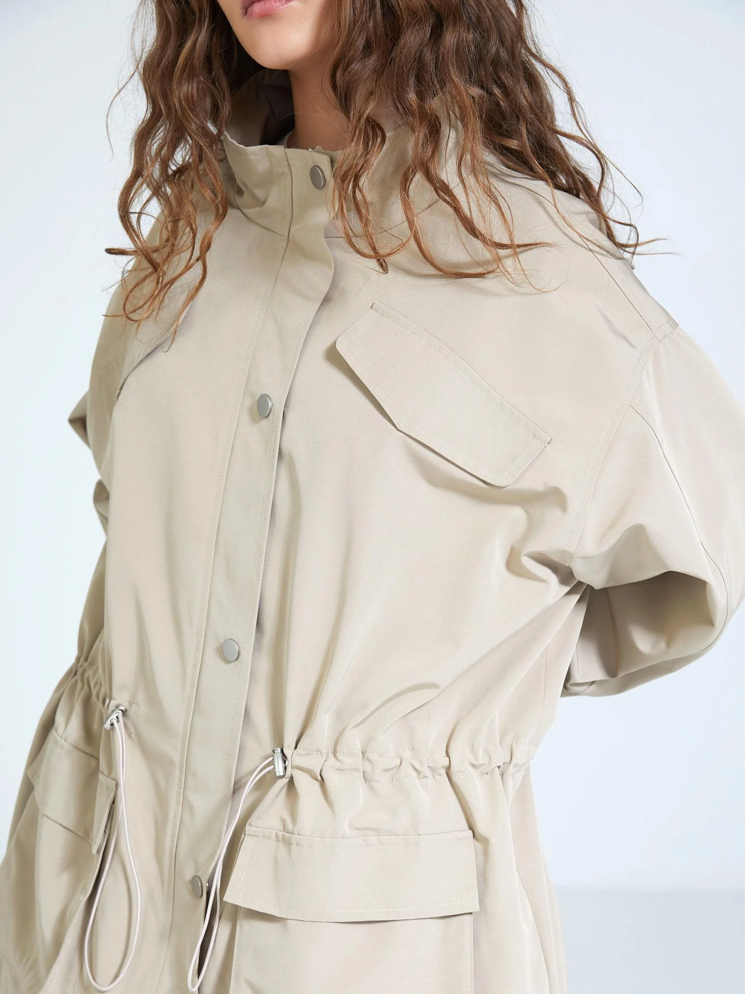 TRACY TECH JACKET - BEIGE - Image 4