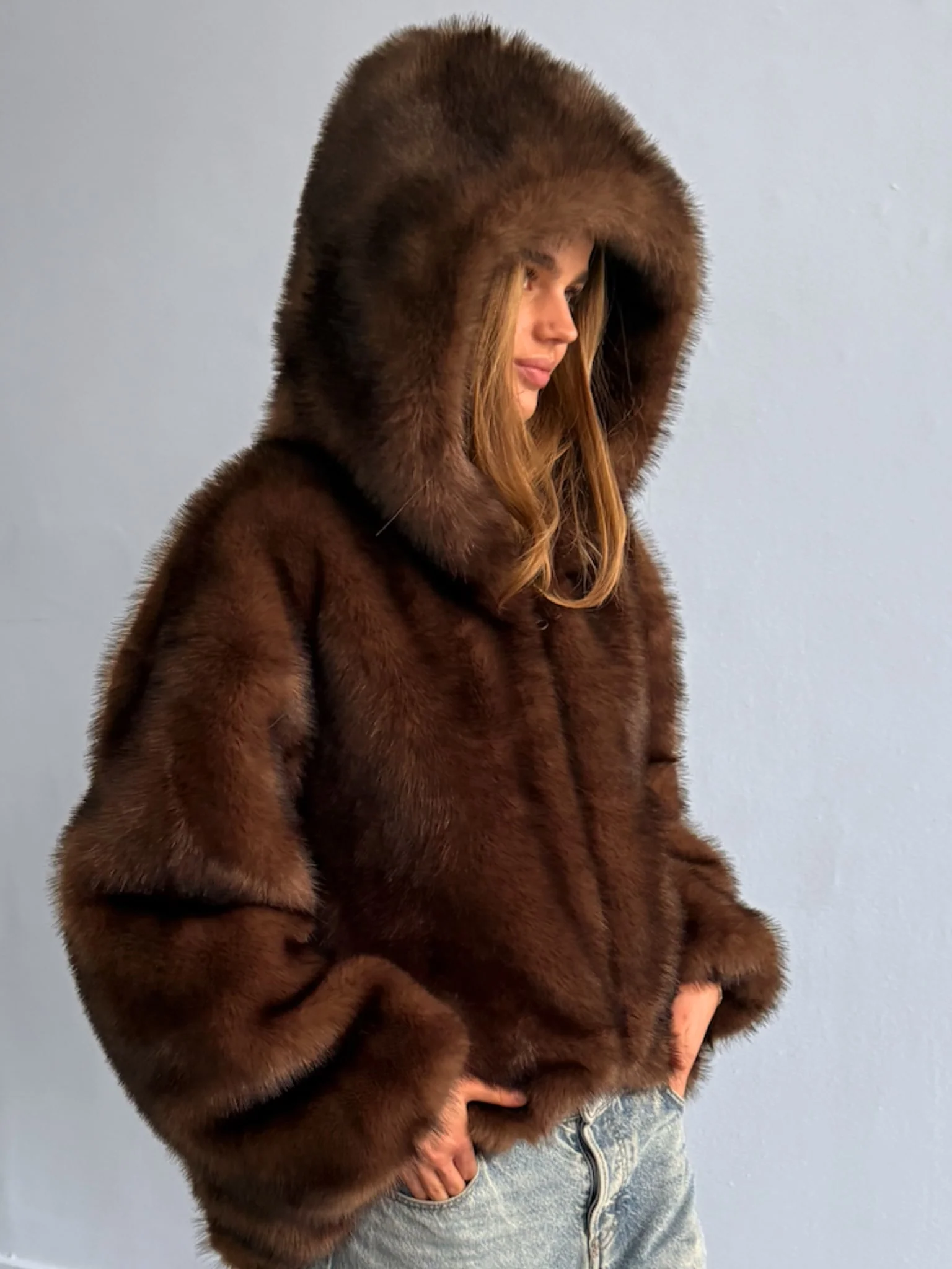 WILMA JACKET - DARK BROWN - Image 5