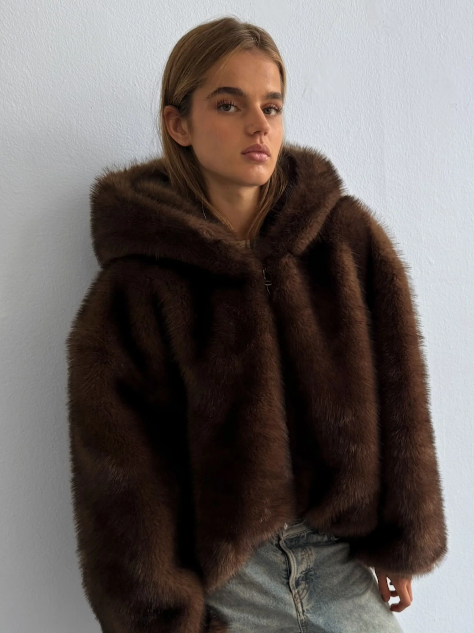 WILMA JACKET - DARK BROWN - Image 6