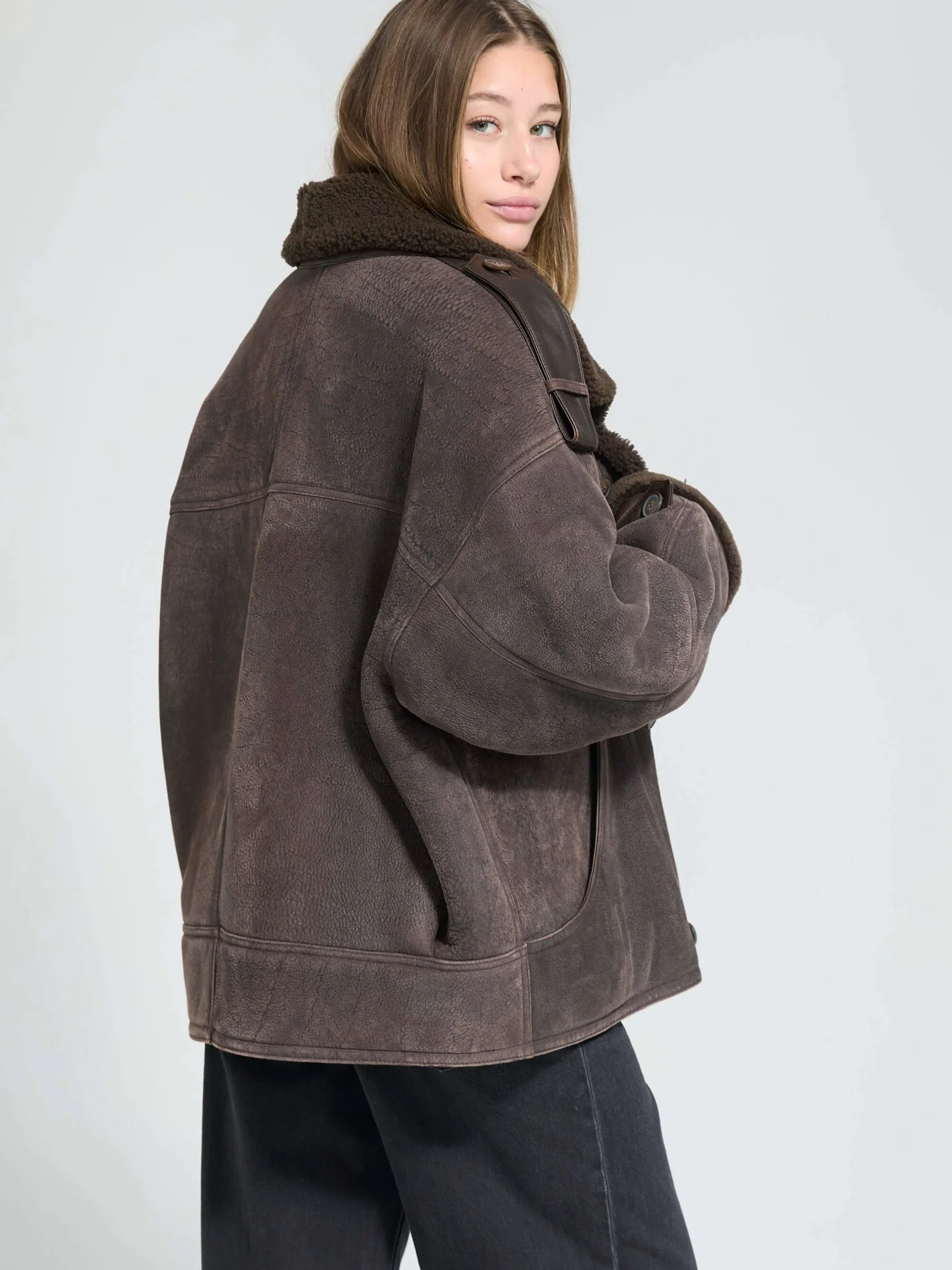 ZOE JACKET - DARK BROWN - Image 3