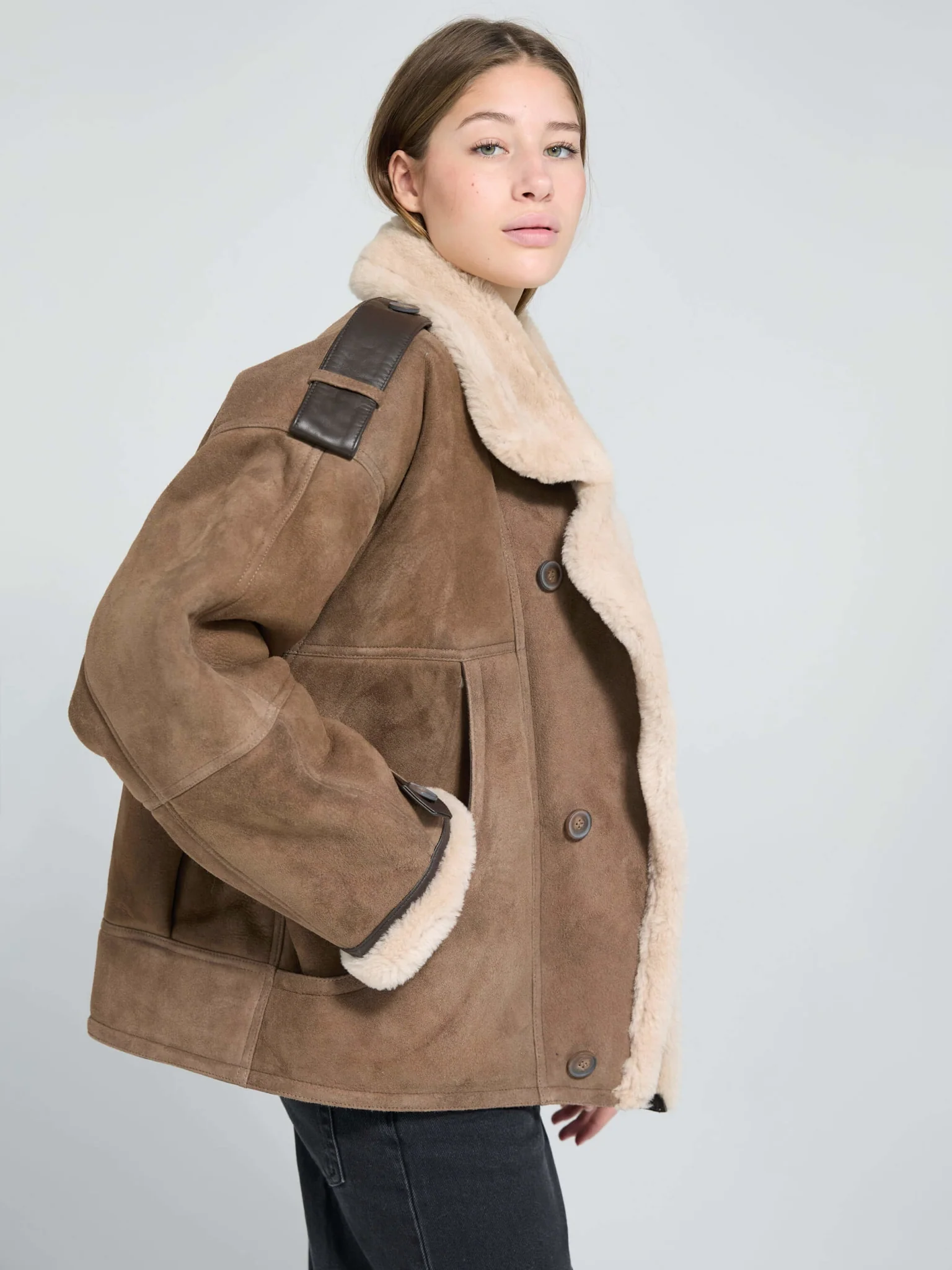 ZOE JACKET - BROWN - Image 5